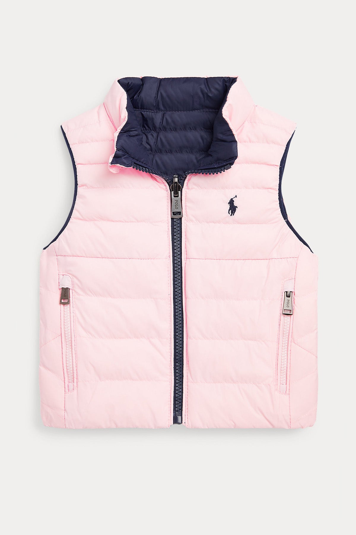 Polo Ralph Lauren Kids 12 Aylık Kız Bebek Çift Taraflı Puffer Yelek-Libas Trendy Fashion Store