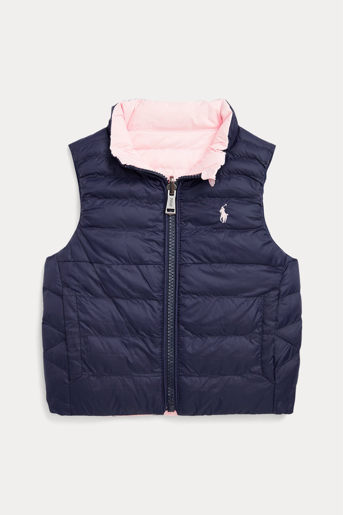 Polo Ralph Lauren Kids 12 Aylık Kız Bebek Çift Taraflı Puffer Yelek-Libas Trendy Fashion Store