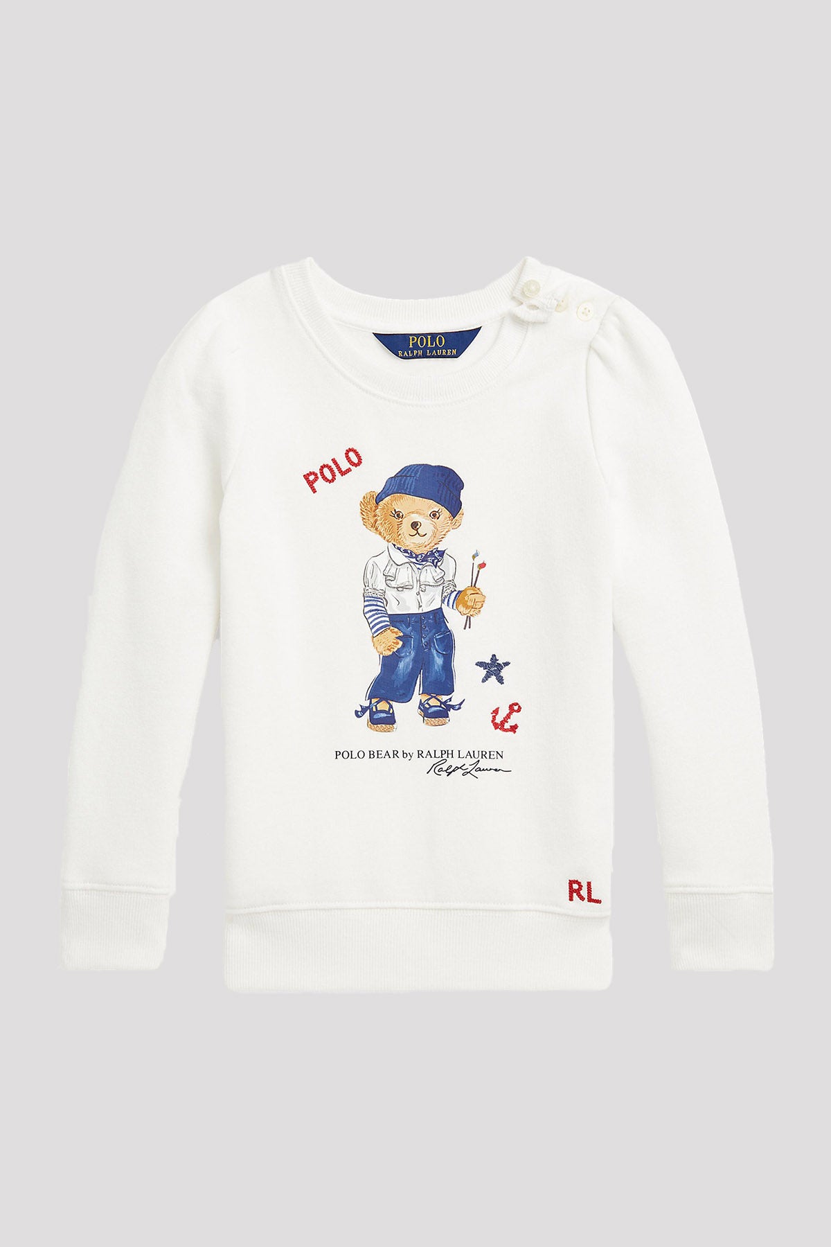 Polo Ralph Lauren Kids 2-4 Yaş Kız Çocuk Polo Bear Sweatshirt-Libas Trendy Fashion Store