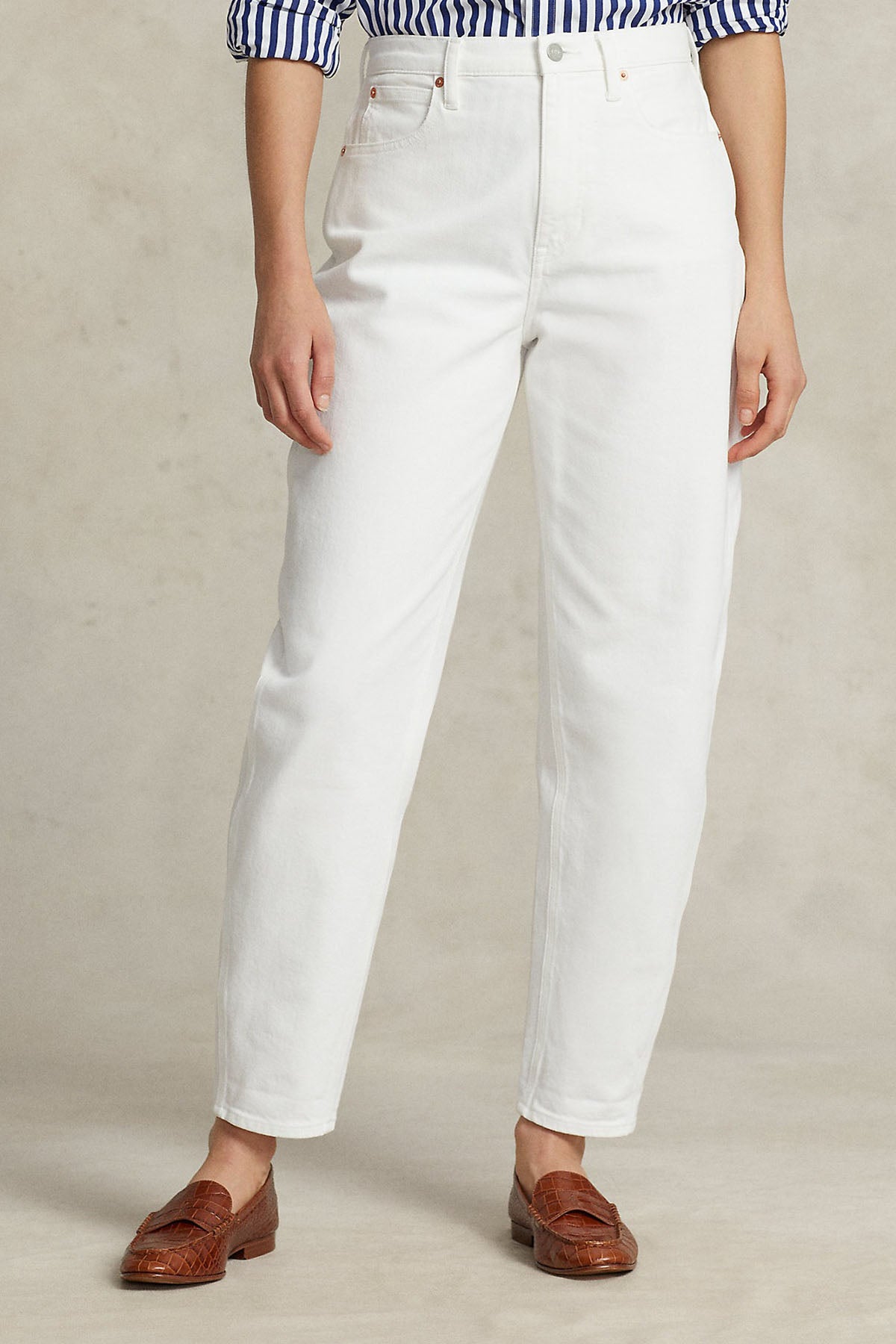 Polo Ralph Lauren Yüksek Bel Havuç Kesim Jeans-Libas Trendy Fashion Store