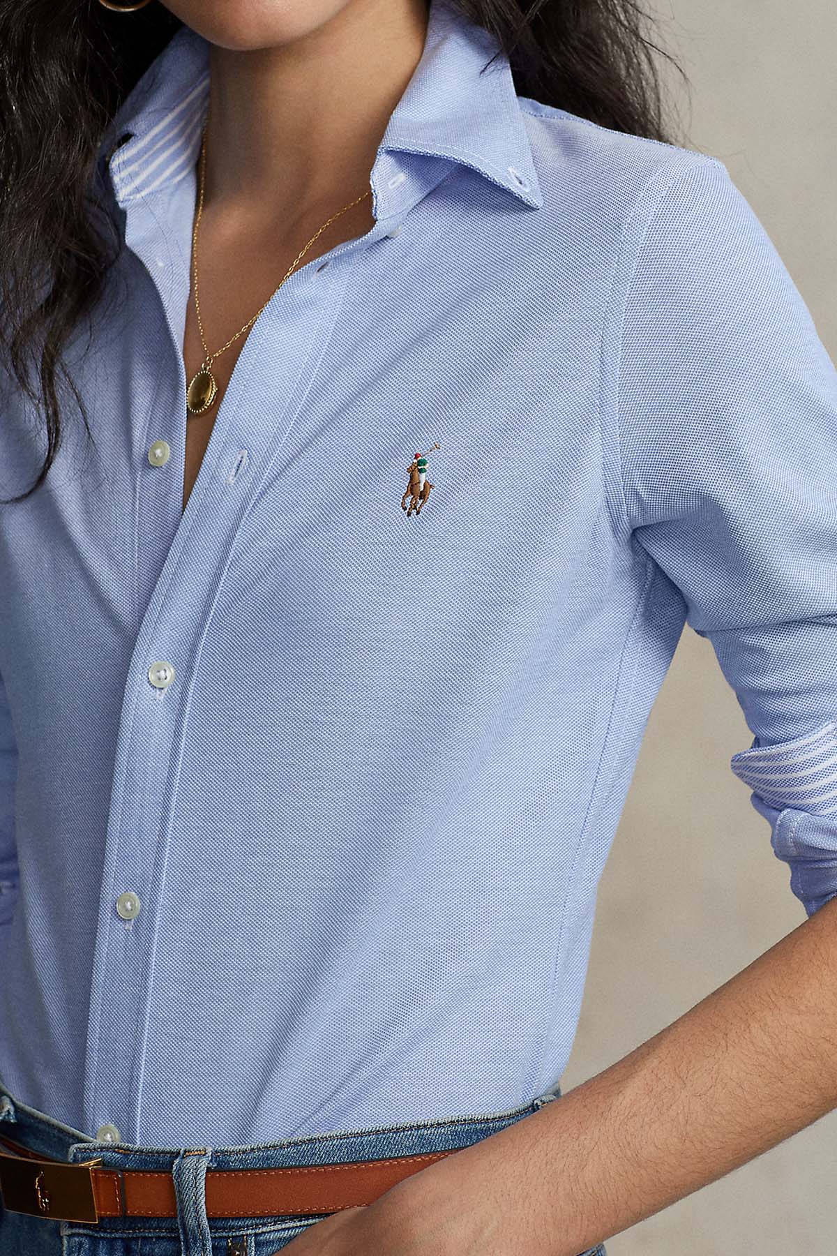 Polo Ralph Lauren Custom Fit Knit Oxford Gömlek-Libas Trendy Fashion Store