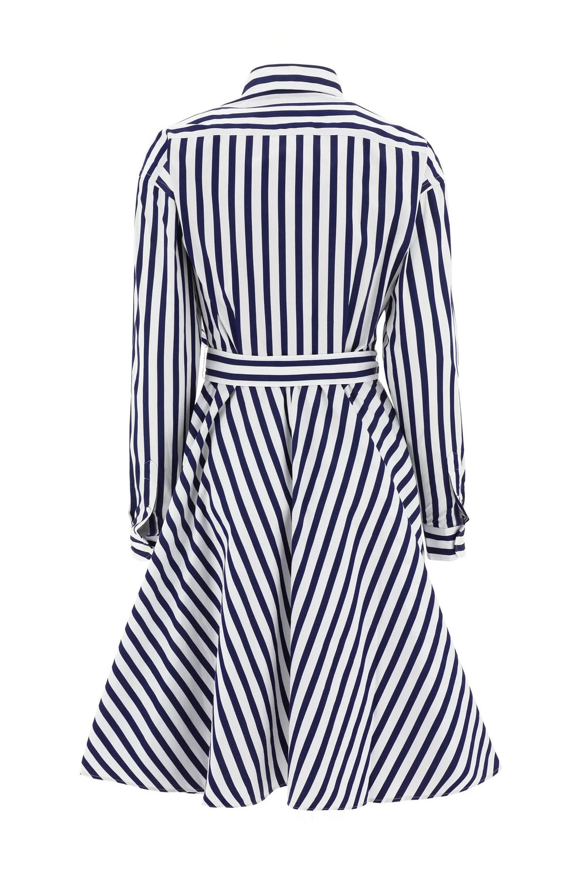 Polo Ralph Lauren Belden Kuşaklı Çizgili Midi Gömlek Elbise-Libas Trendy Fashion Store