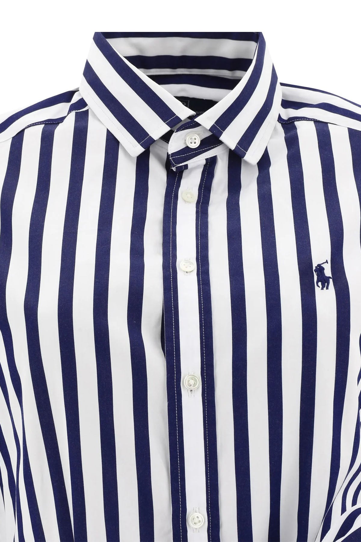 Polo Ralph Lauren Belden Kuşaklı Çizgili Midi Gömlek Elbise-Libas Trendy Fashion Store