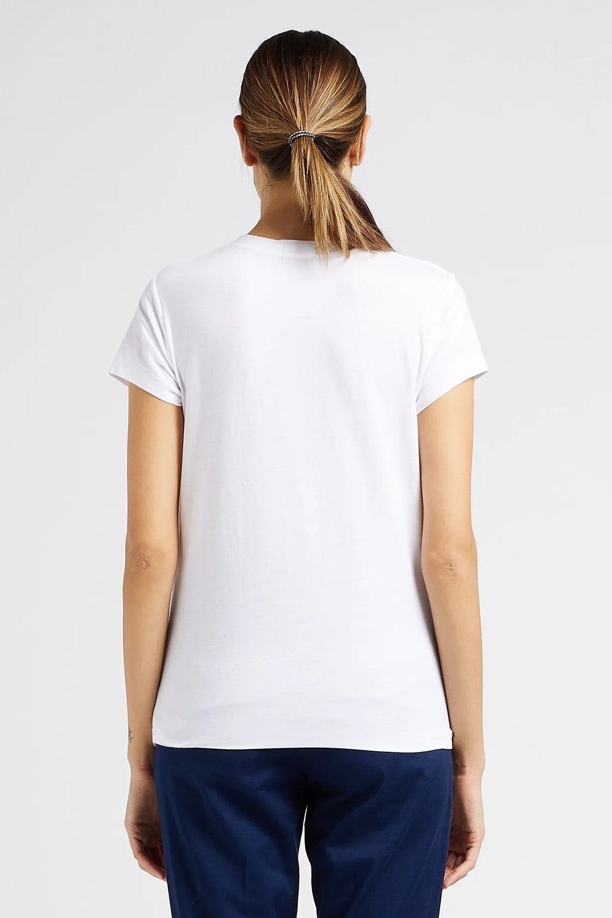 Polo Ralph Lauren Custom Fit V Yaka T-shirt-Libas Trendy Fashion Store