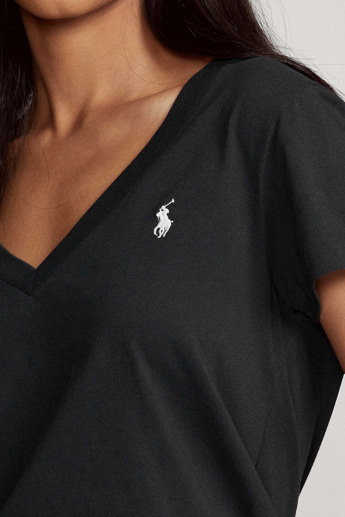 Polo Ralph Lauren Custom Fit V Yaka T-shirt-Libas Trendy Fashion Store