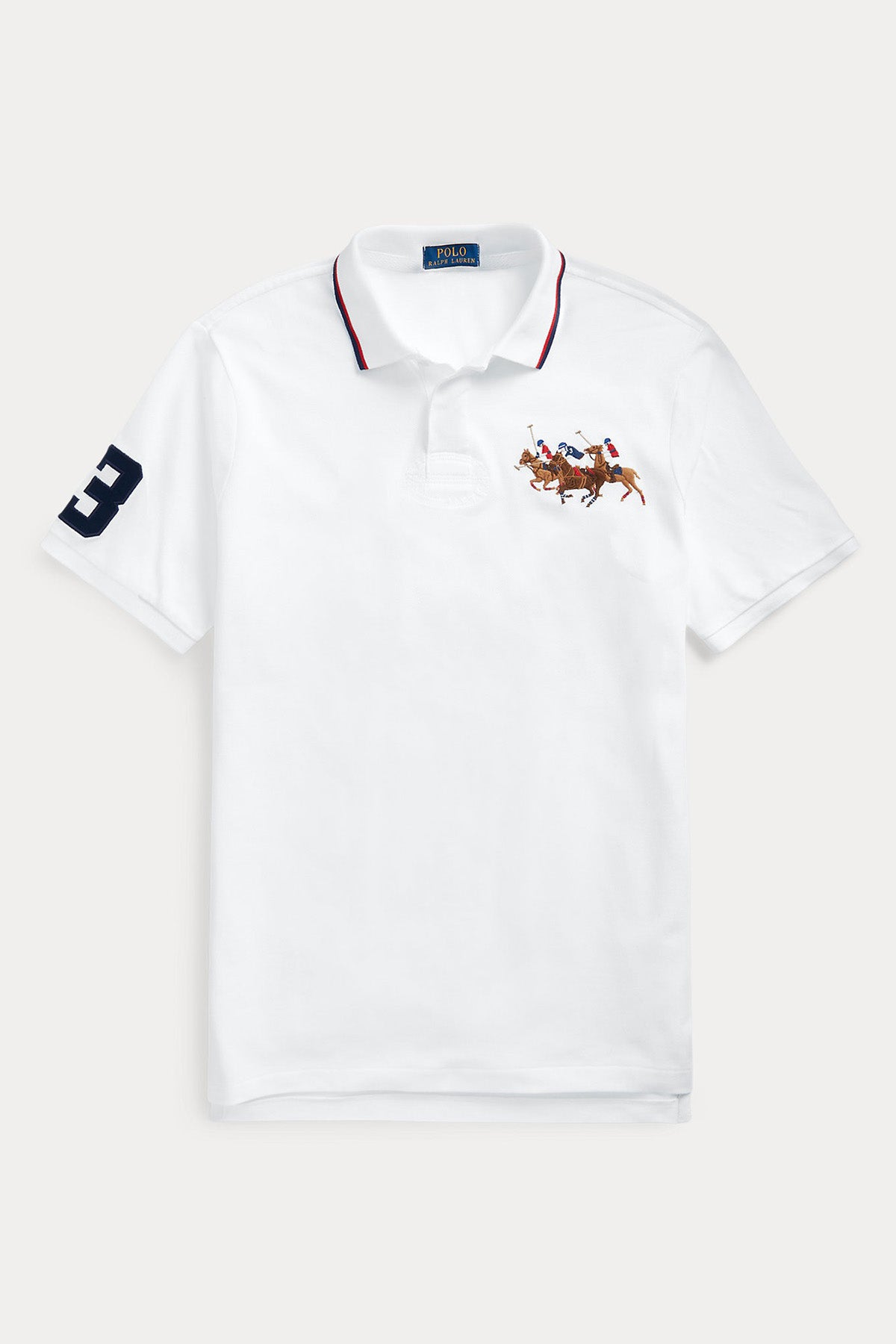 Polo Ralph Lauren Custom Fit Triple Pony Polo Yaka T-shirt-Libas Trendy Fashion Store