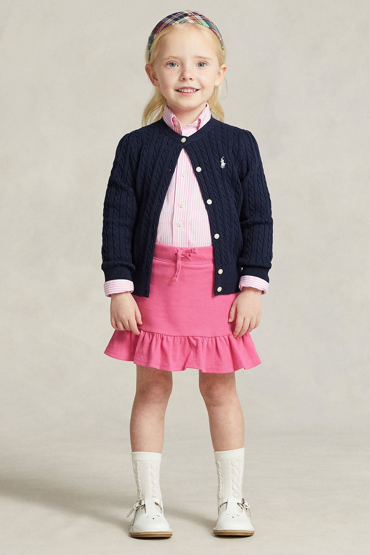 Polo Ralph Lauren Kids 5 Yaş Kendinden Şortlu Beli Lastikli Etek-Libas Trendy Fashion Store