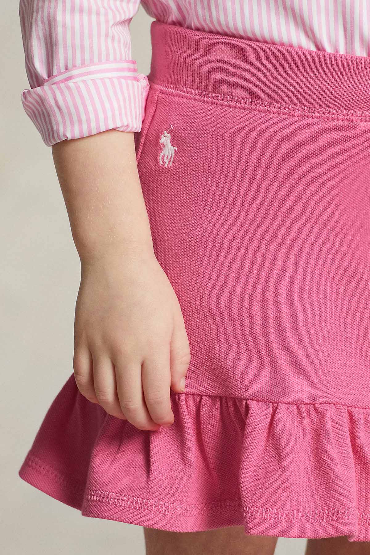 Polo Ralph Lauren Kids 2-4 Yaş Kendinden Şortlu Beli Lastikli Etek-Libas Trendy Fashion Store