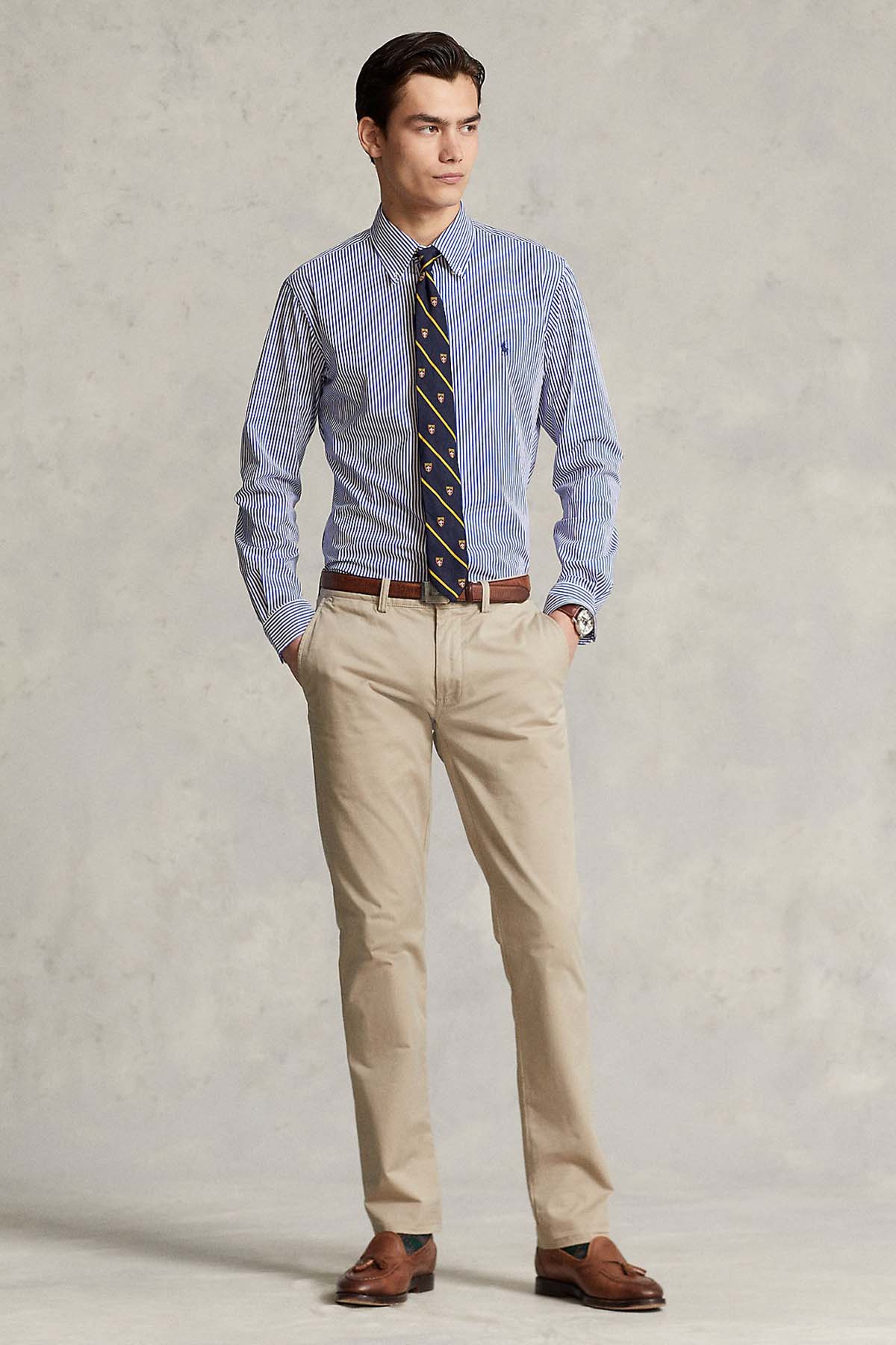 Polo Ralph Lauren Custom Fit Çizgili Streç Gömlek-Libas Trendy Fashion Store