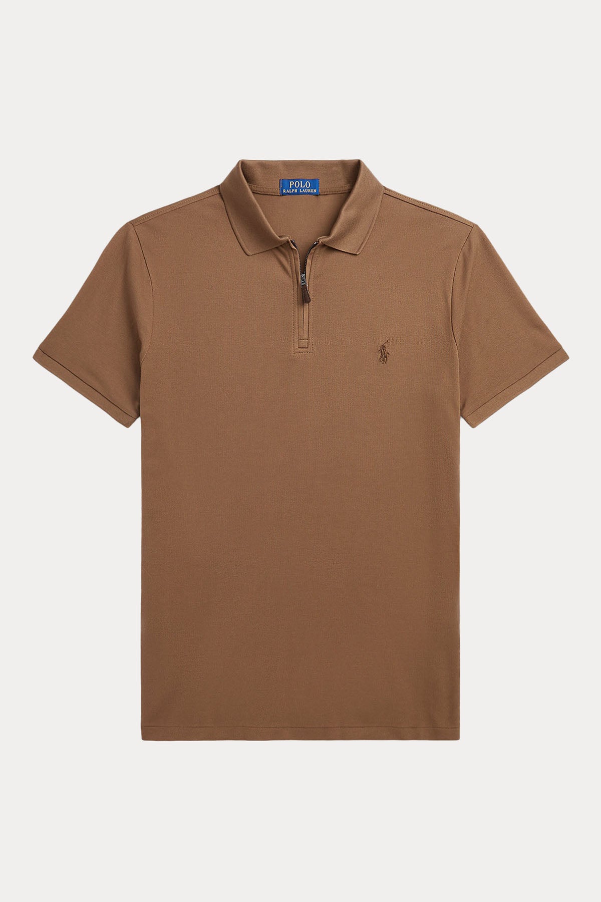 Polo Ralph Lauren Custom Slim Fit Stretch Mesh Fermuarlı Polo Yaka T-shirt-Libas Trendy Fashion Store