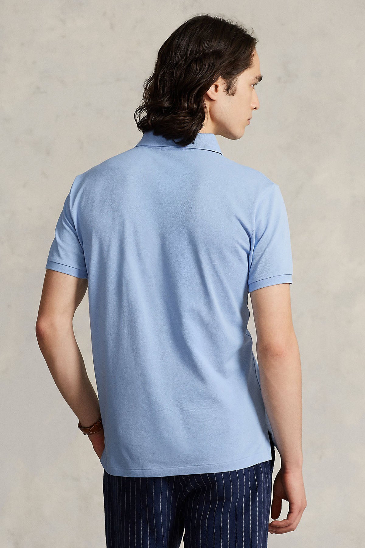 Polo Ralph Lauren Custom Slim Fit Stretch Mesh Fermuarlı Polo Yaka T-shirt-Libas Trendy Fashion Store