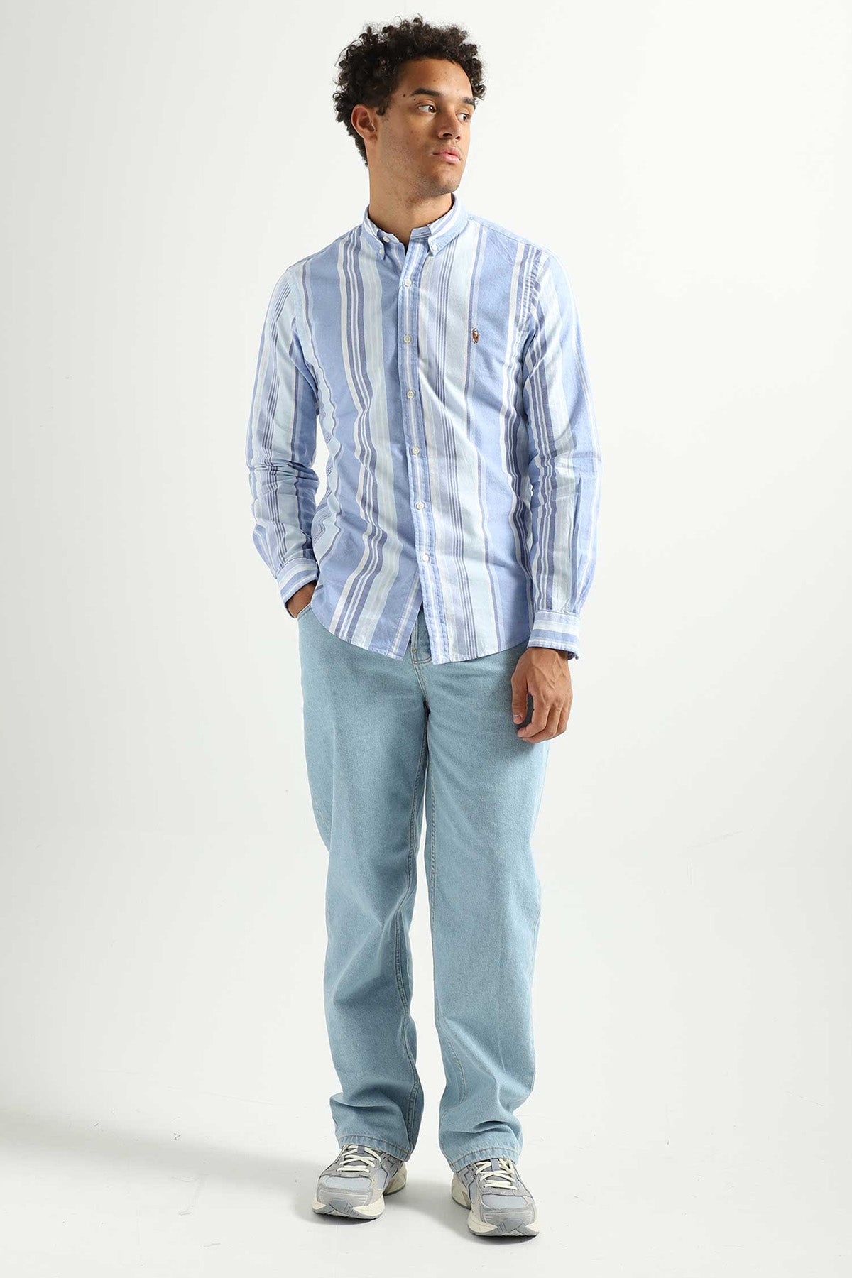 Polo Ralph Lauren Slim Fit Çizgili Oxford Gömlek-Libas Trendy Fashion Store