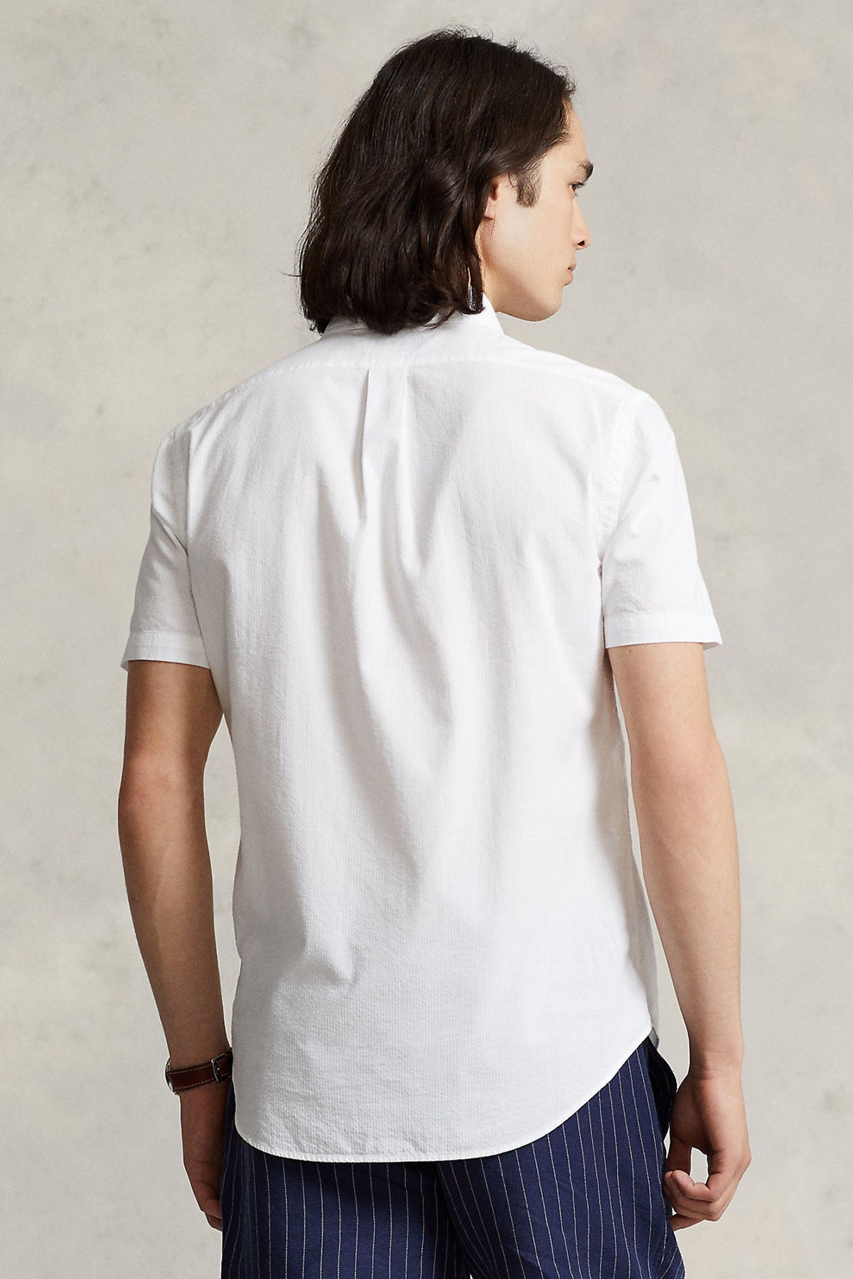 Polo Ralph Lauren Custom Fit Kırışmaz Gofre Kumaş Kısa Kollu Gömlek-Libas Trendy Fashion Store