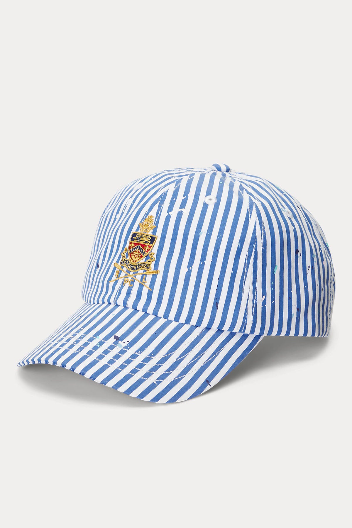 Polo Ralph Lauren Nakış Armalı Boya Efektli Çizgili Şapka-Libas Trendy Fashion Store