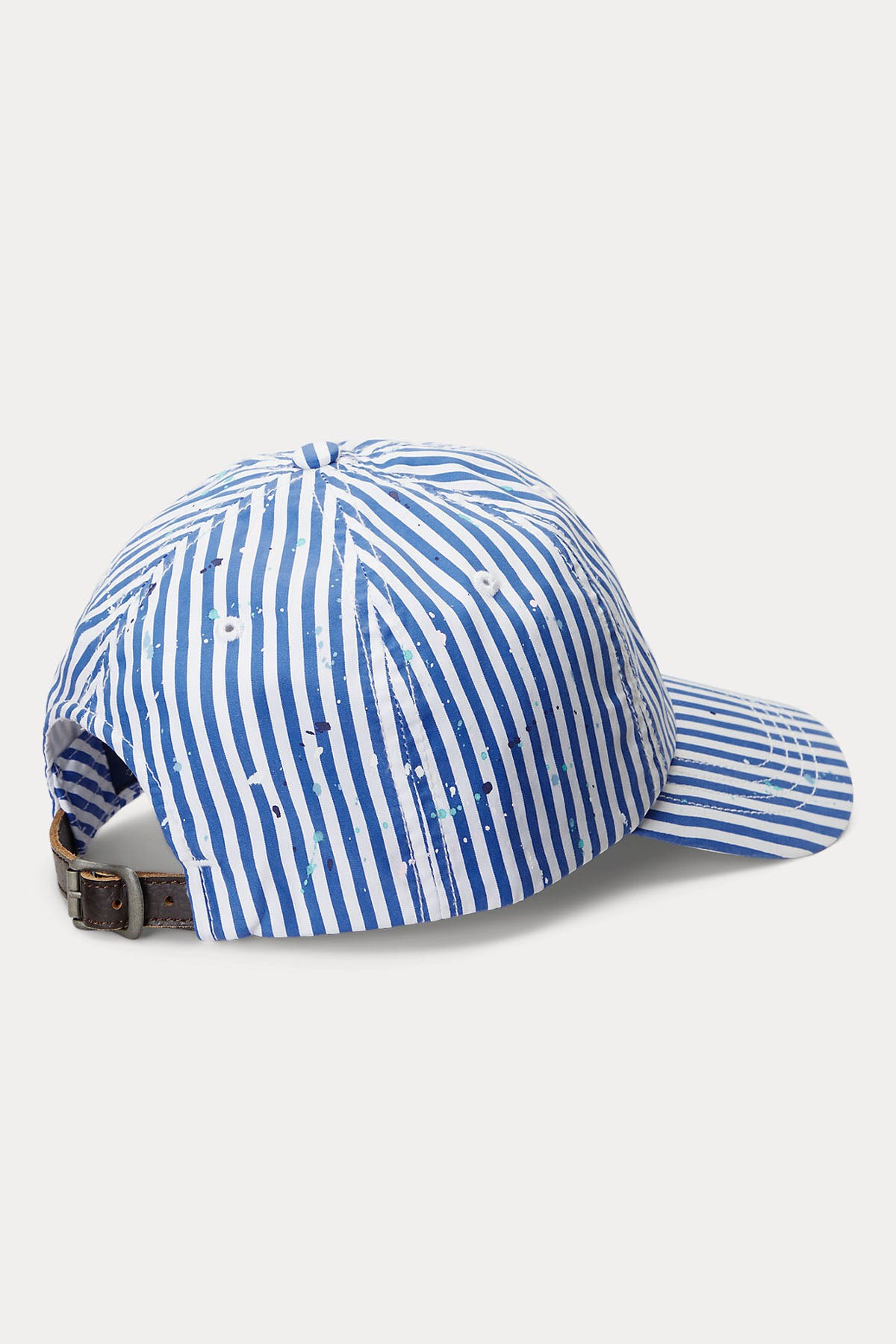 Polo Ralph Lauren Nakış Armalı Boya Efektli Çizgili Şapka-Libas Trendy Fashion Store