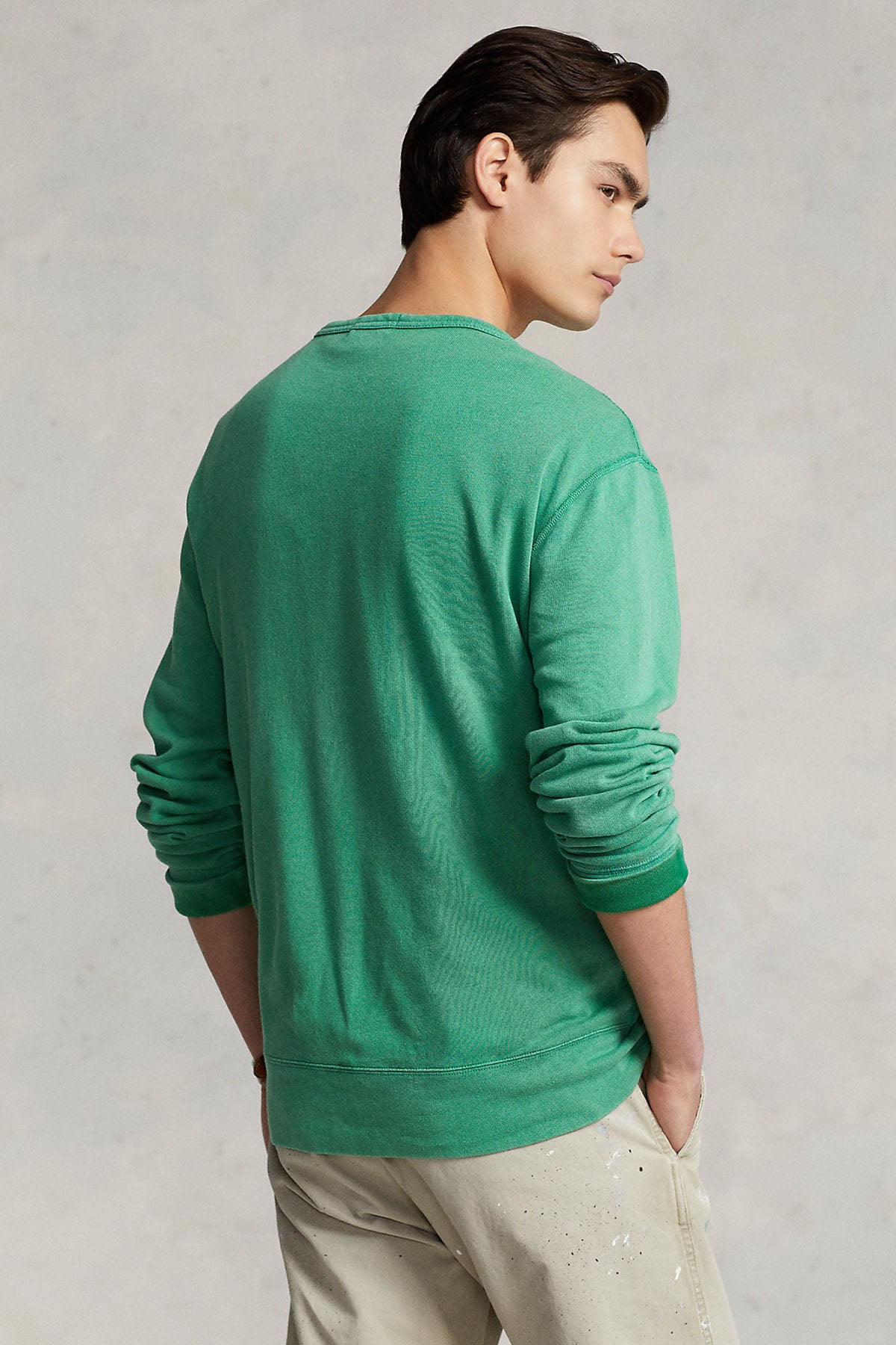 Polo Ralph Lauren Yuvarlak Yaka Yıkamalı İçi Şardonlu Sweatshirt-Libas Trendy Fashion Store