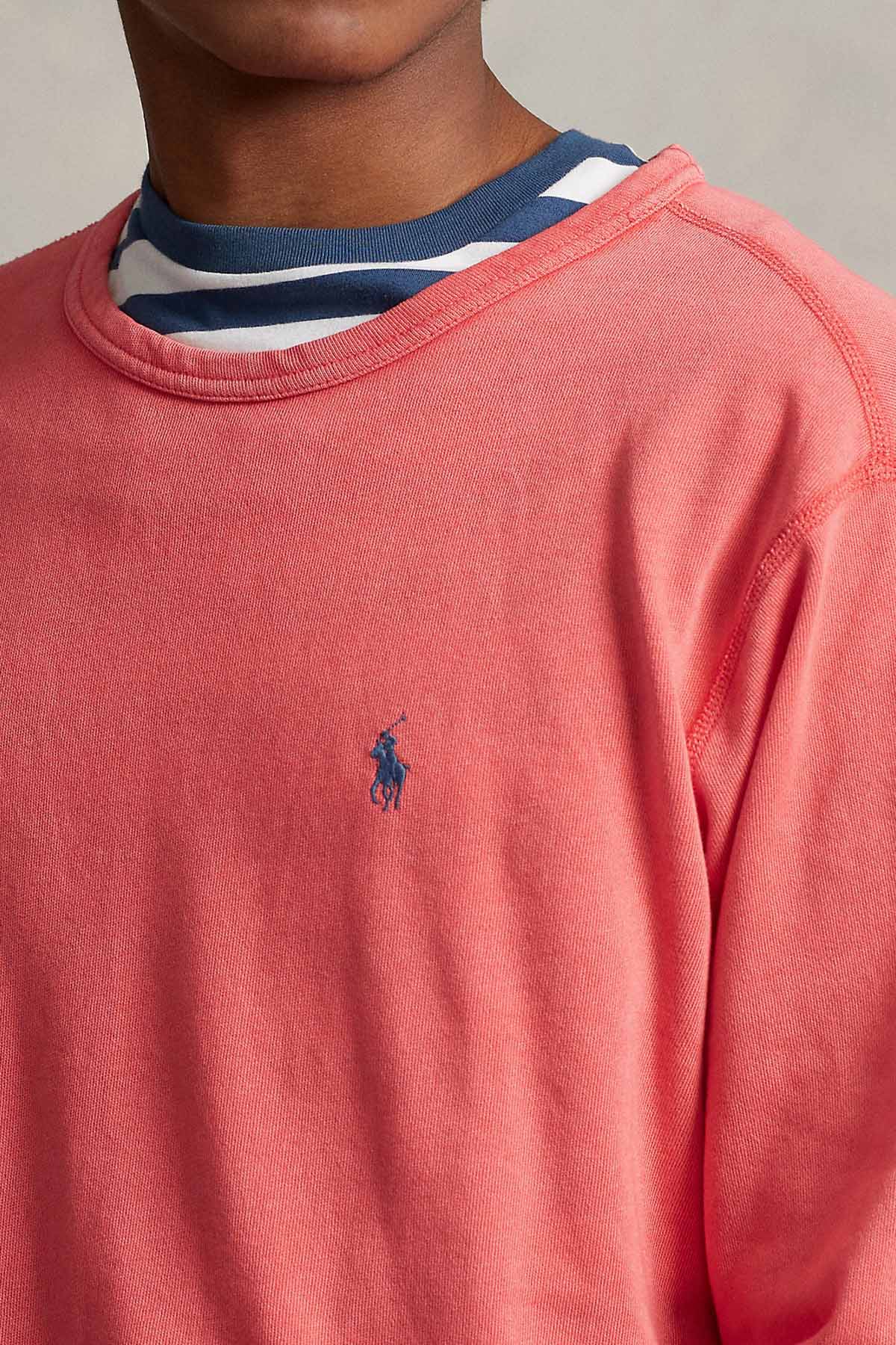 Polo Ralph Lauren Yuvarlak Yaka Yıkamalı İçi Şardonlu Sweatshirt-Libas Trendy Fashion Store