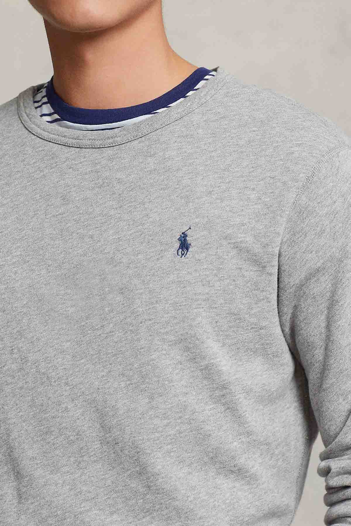 Polo Ralph Lauren Yuvarlak Yaka Yıkamalı İçi Şardonlu Sweatshirt-Libas Trendy Fashion Store