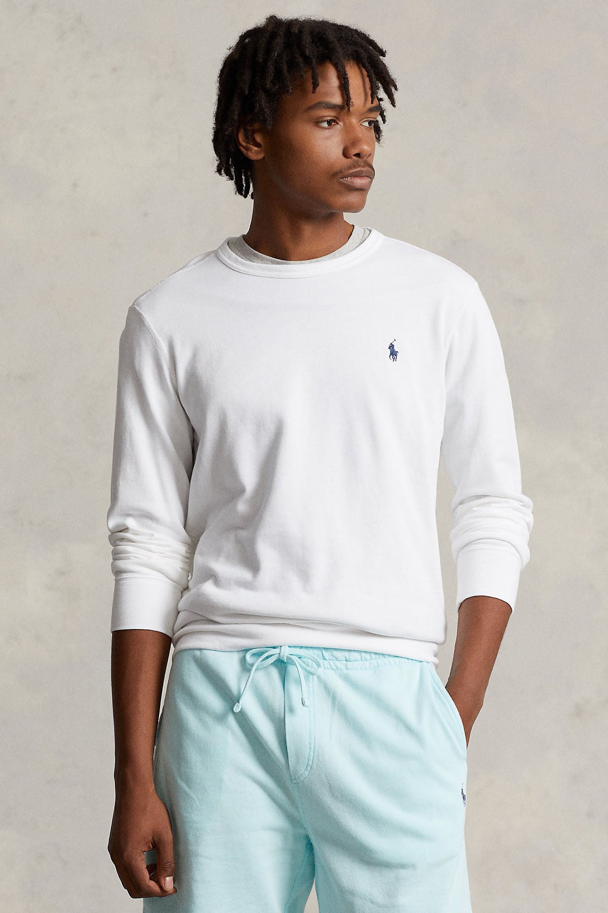 Polo Ralph Lauren Yuvarlak Yaka Yıkamalı İçi Şardonlu Sweatshirt-Libas Trendy Fashion Store