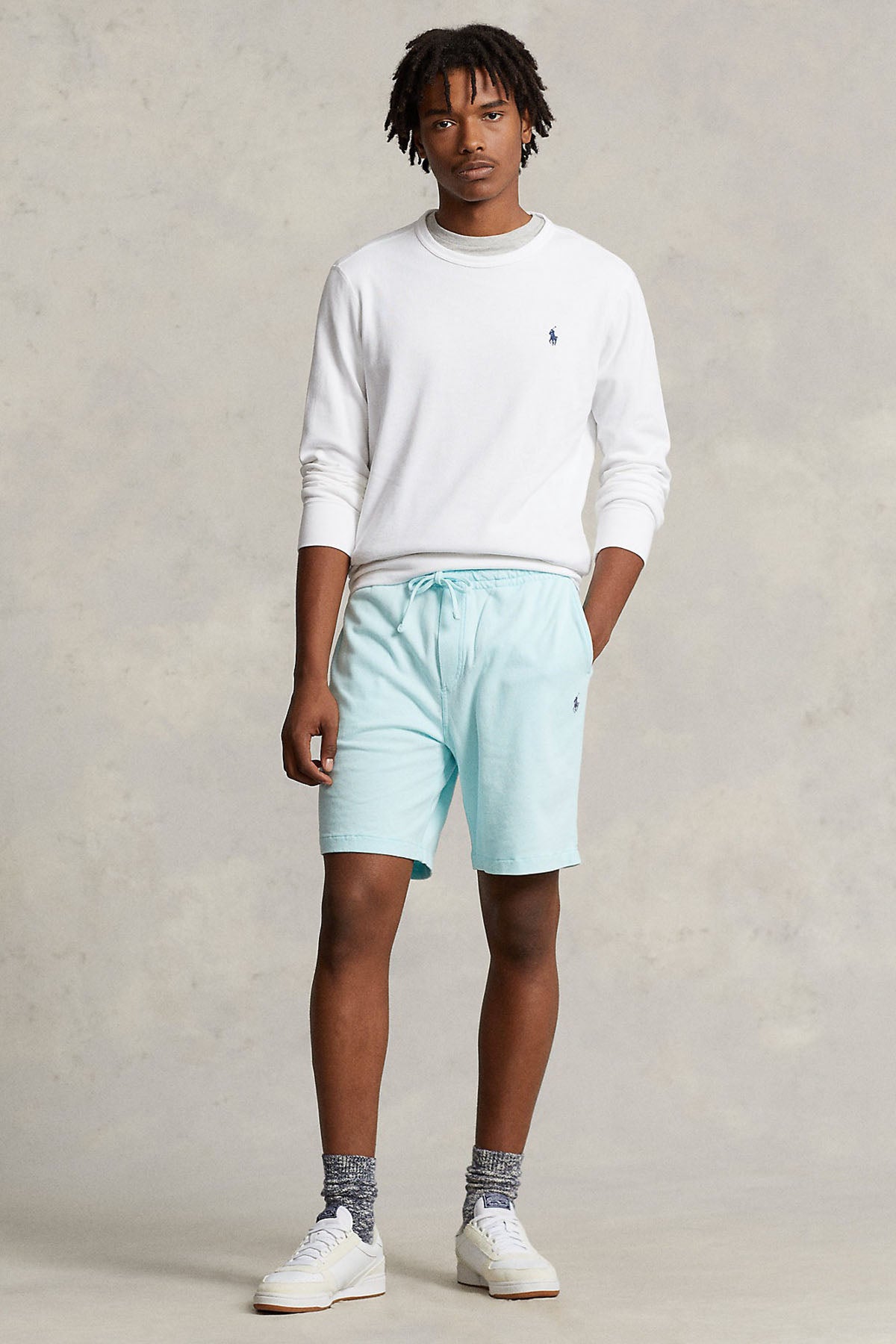 Polo Ralph Lauren Yuvarlak Yaka Yıkamalı İçi Şardonlu Sweatshirt-Libas Trendy Fashion Store