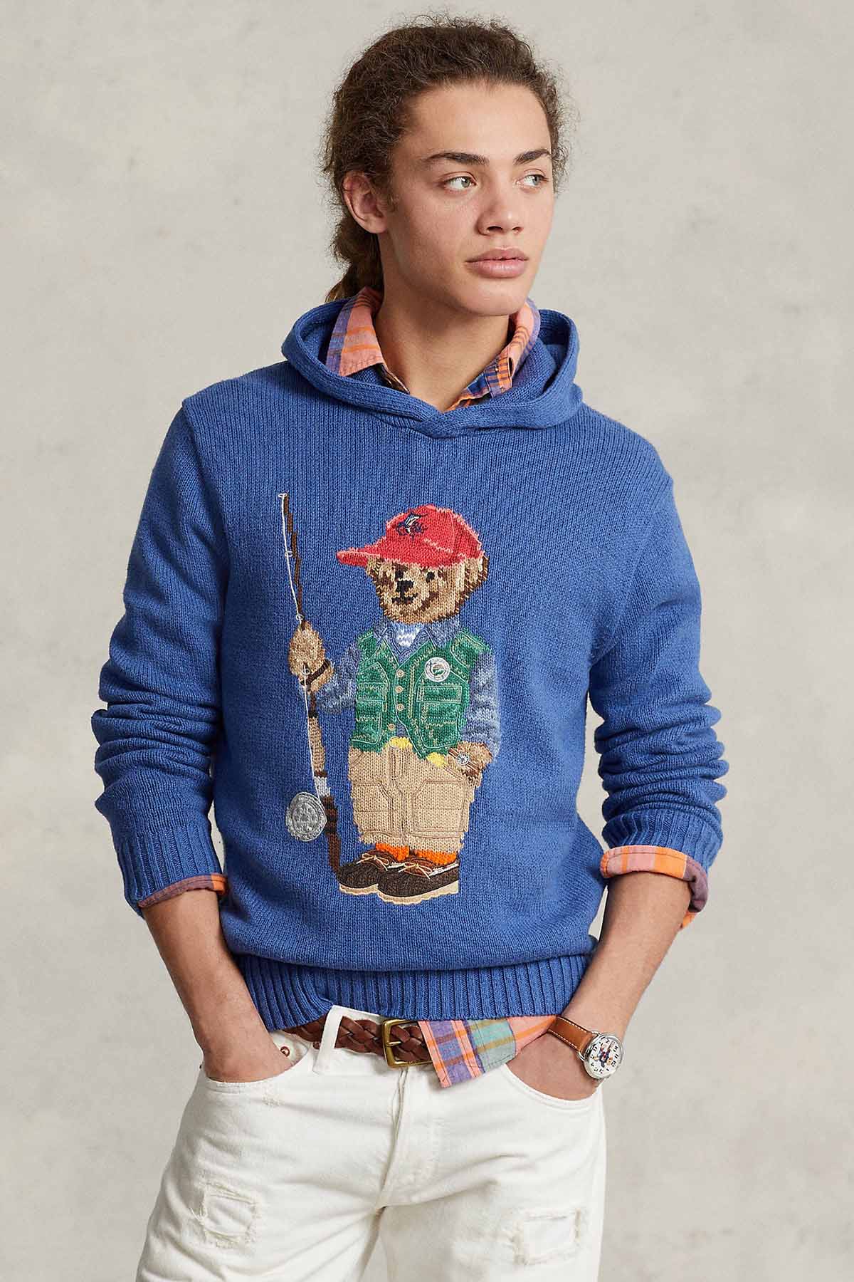 Polo Ralph Lauren Polo Bear Kapüşonlu Örgü Triko-Libas Trendy Fashion Store