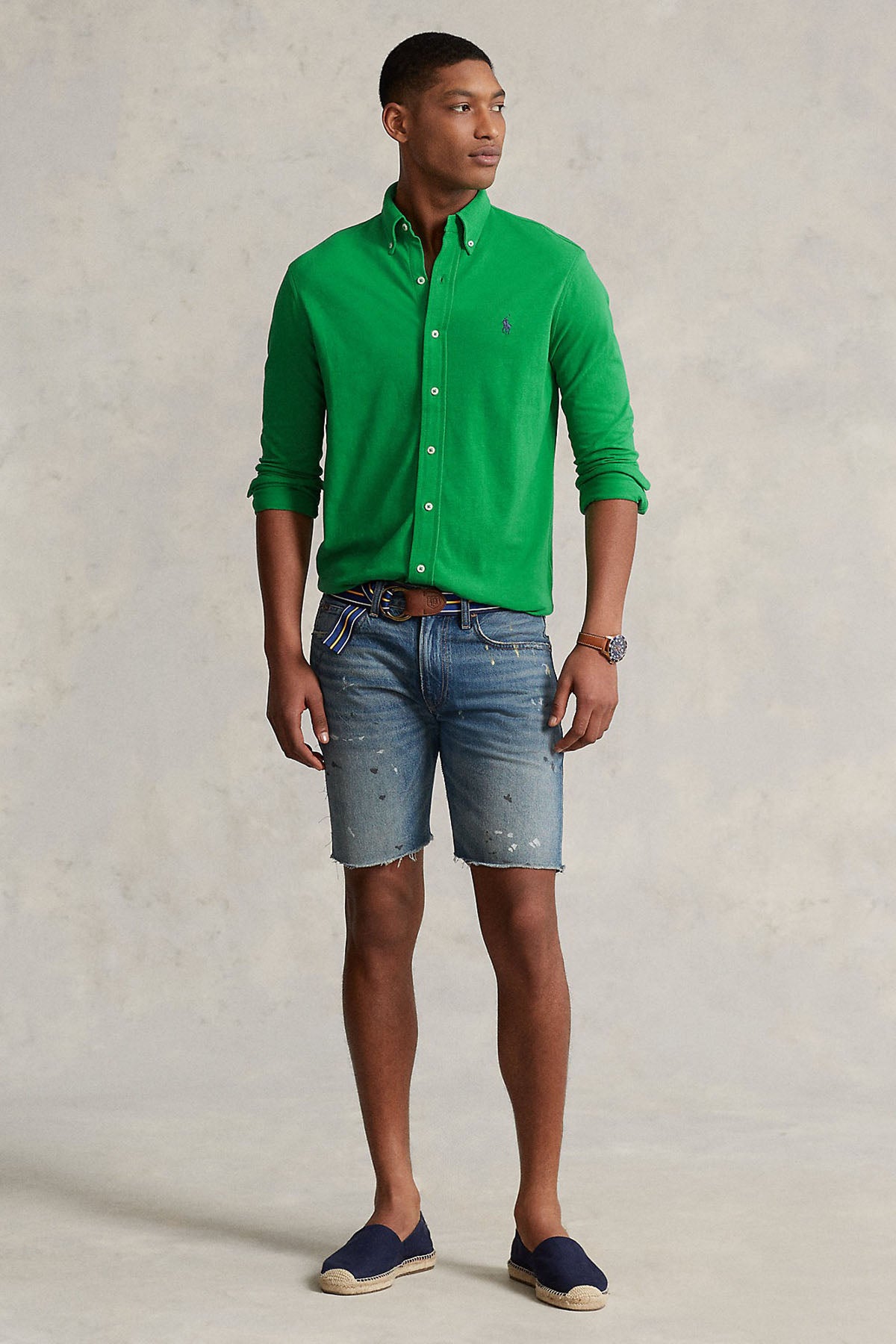 Polo Ralph Lauren Custom Fit Featherweight Mesh Gömlek-Libas Trendy Fashion Store