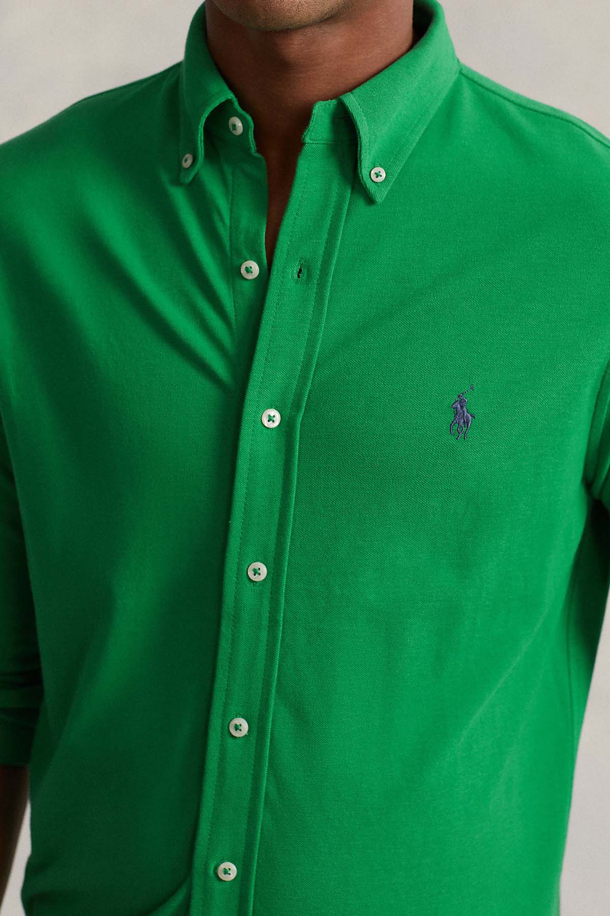 Polo Ralph Lauren Custom Fit Featherweight Mesh Gömlek-Libas Trendy Fashion Store