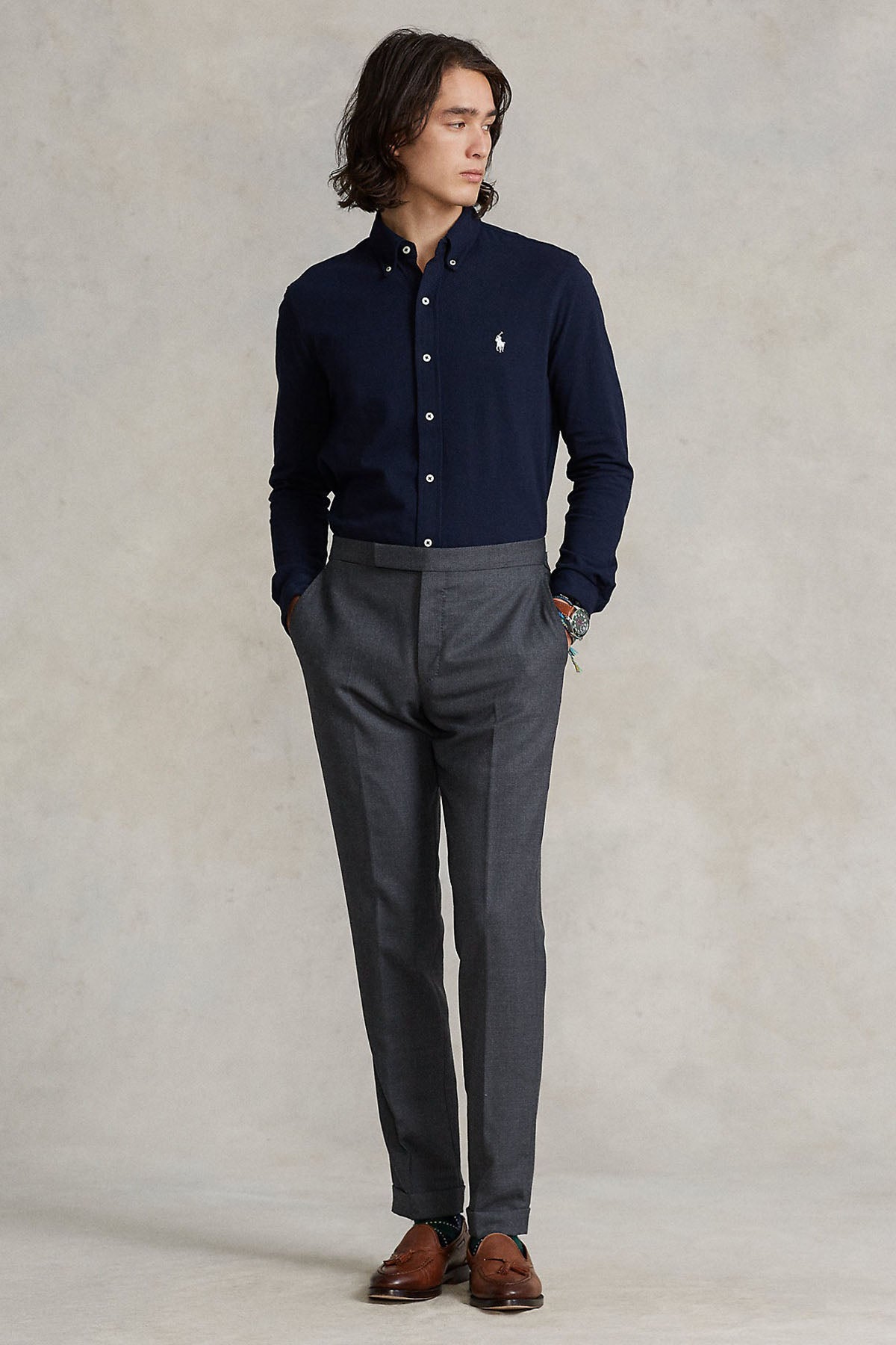 Polo Ralph Lauren Custom Fit Featherweight Mesh Gömlek-Libas Trendy Fashion Store