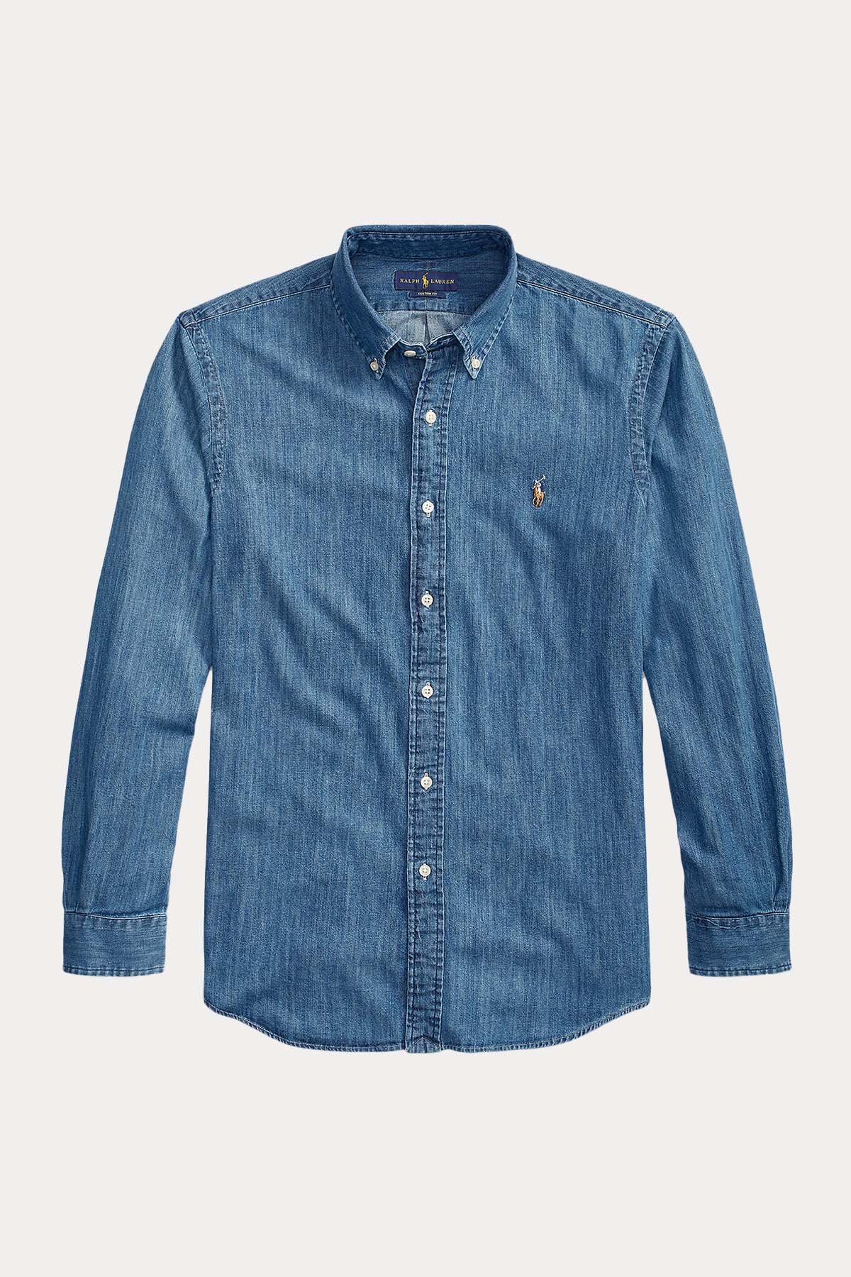 Polo Ralph Lauren Custom Fit Denim Gömlek-Libas Trendy Fashion Store