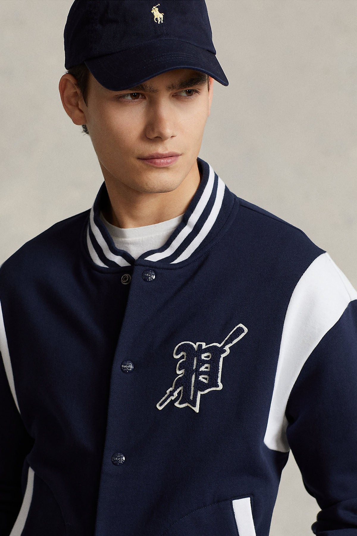 Polo Ralph Lauren Pilot Yaka Logolu Kolej Ceket-Libas Trendy Fashion Store