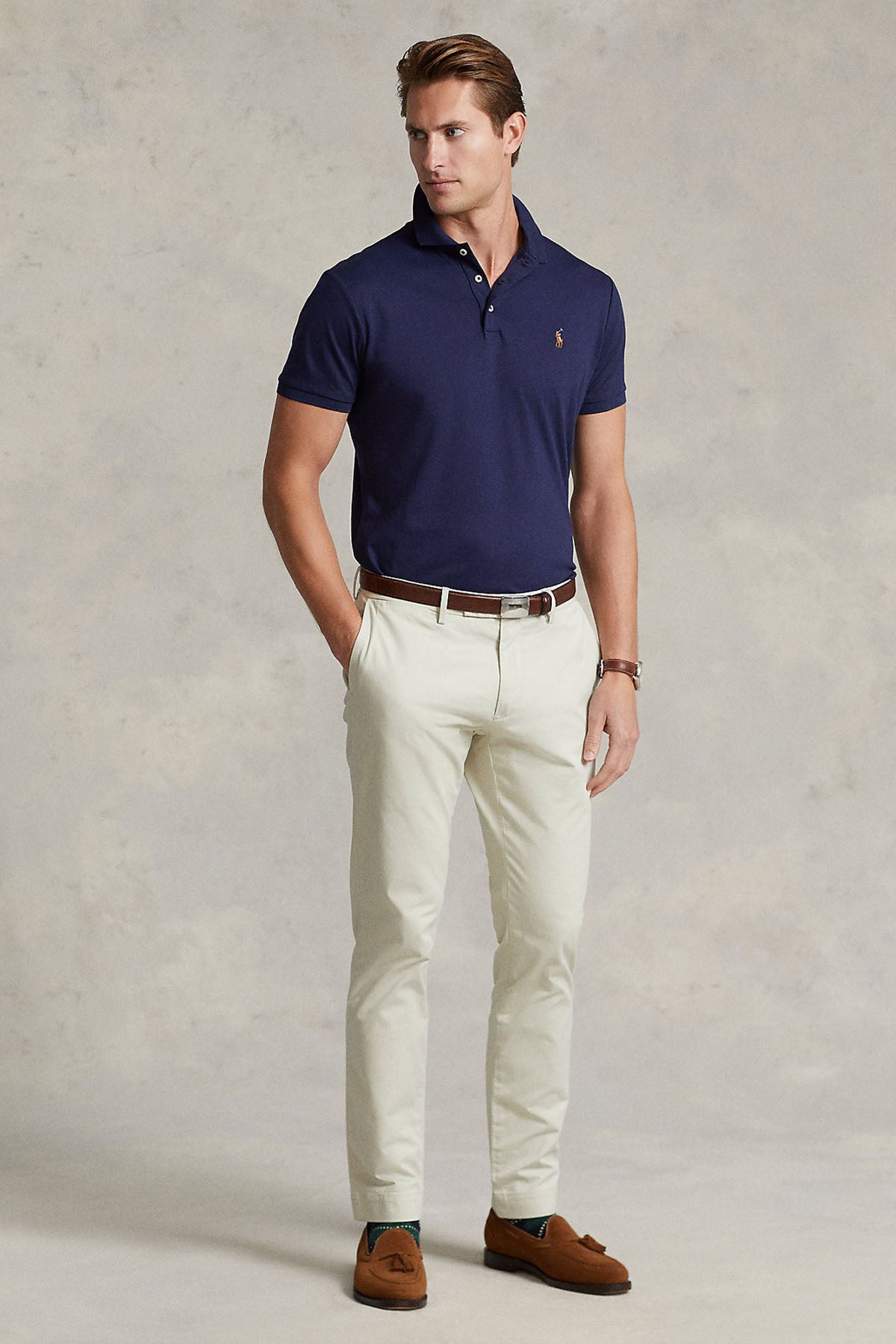Polo Ralph Lauren Custom Slim Fit Polo Yaka T-shirt-Libas Trendy Fashion Store