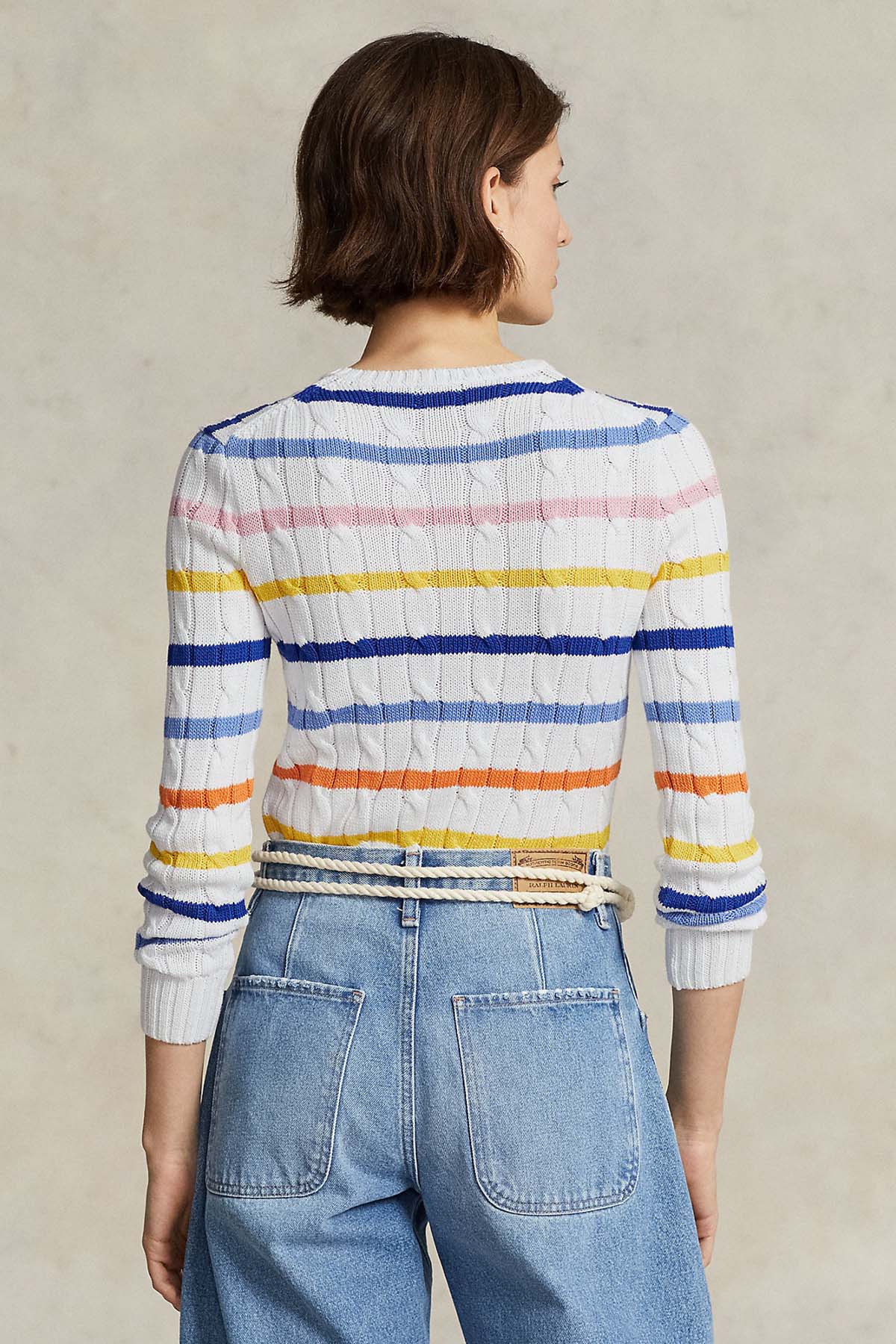 Polo Ralph Lauren Yuvarlak Yaka Saç Örgü Triko-Libas Trendy Fashion Store