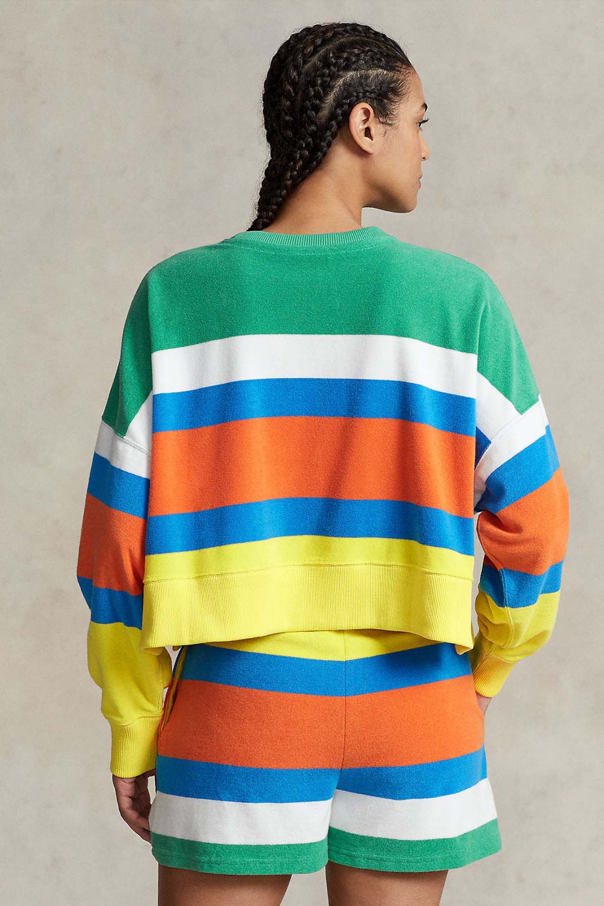 Polo Ralph Lauren Yuvarlak Yaka Renk Bloklu Sweatshirt-Libas Trendy Fashion Store