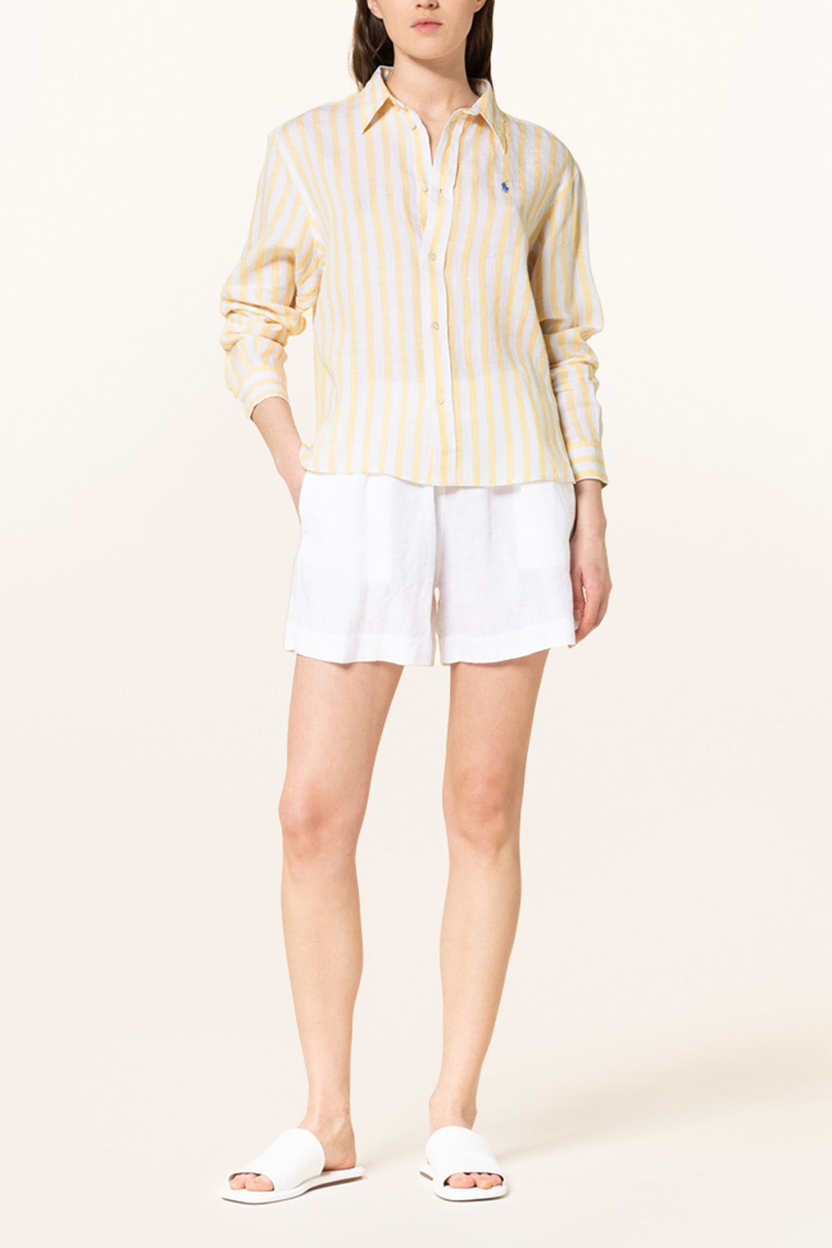 Polo Ralph Lauren Çizgili Keten Gömlek-Libas Trendy Fashion Store