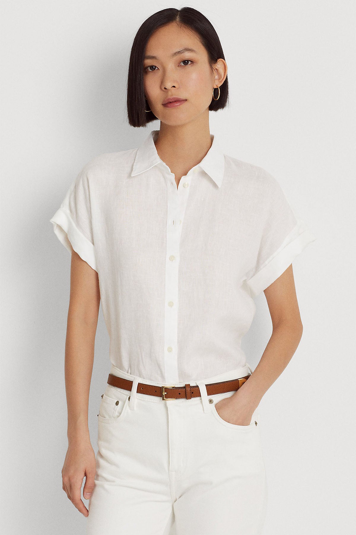 Polo Ralph Lauren Kısa Kollu Keten Gömlek-Libas Trendy Fashion Store