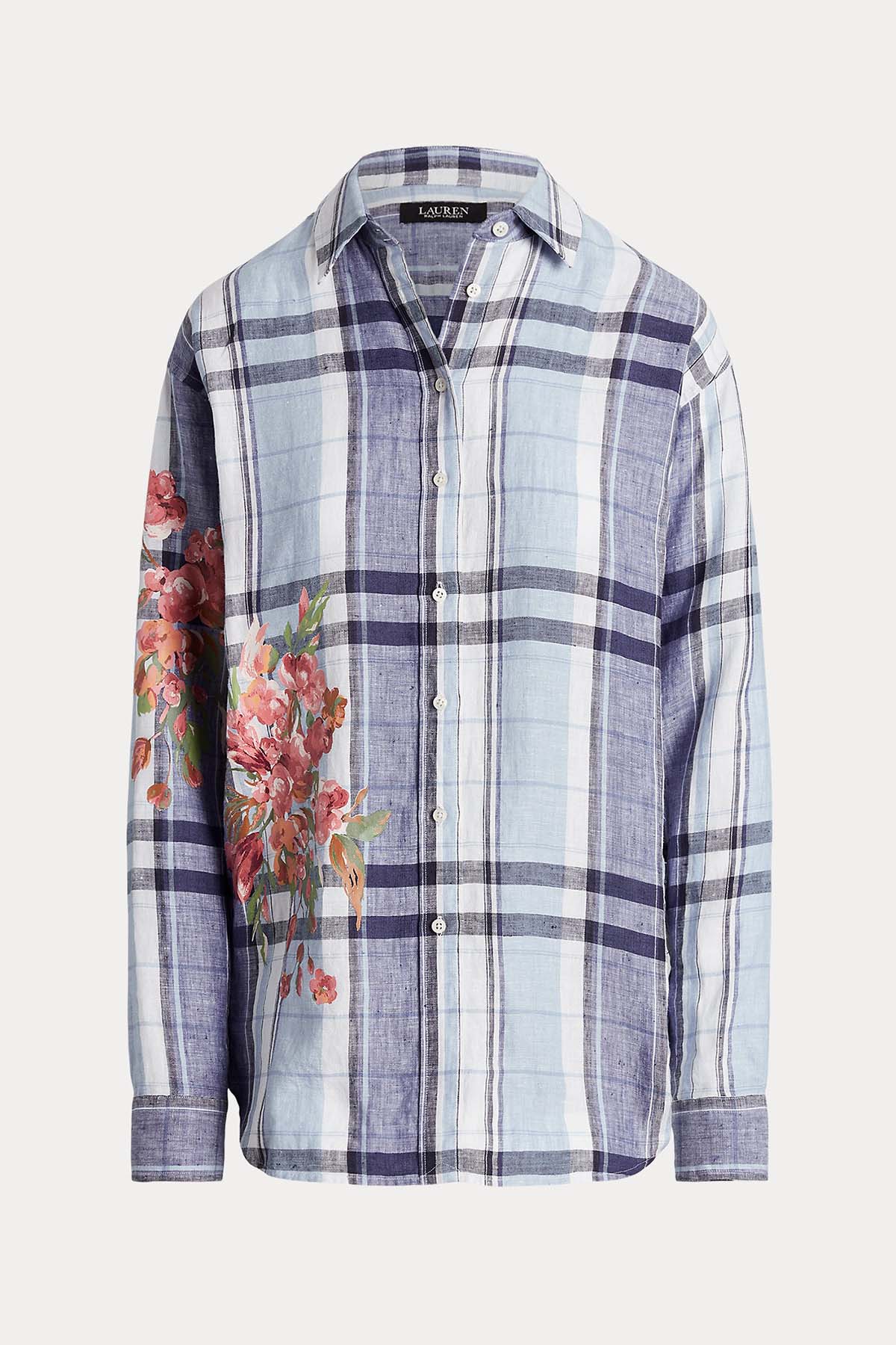 Polo Ralph Lauren Ekoseli Keten Gömlek-Libas Trendy Fashion Store