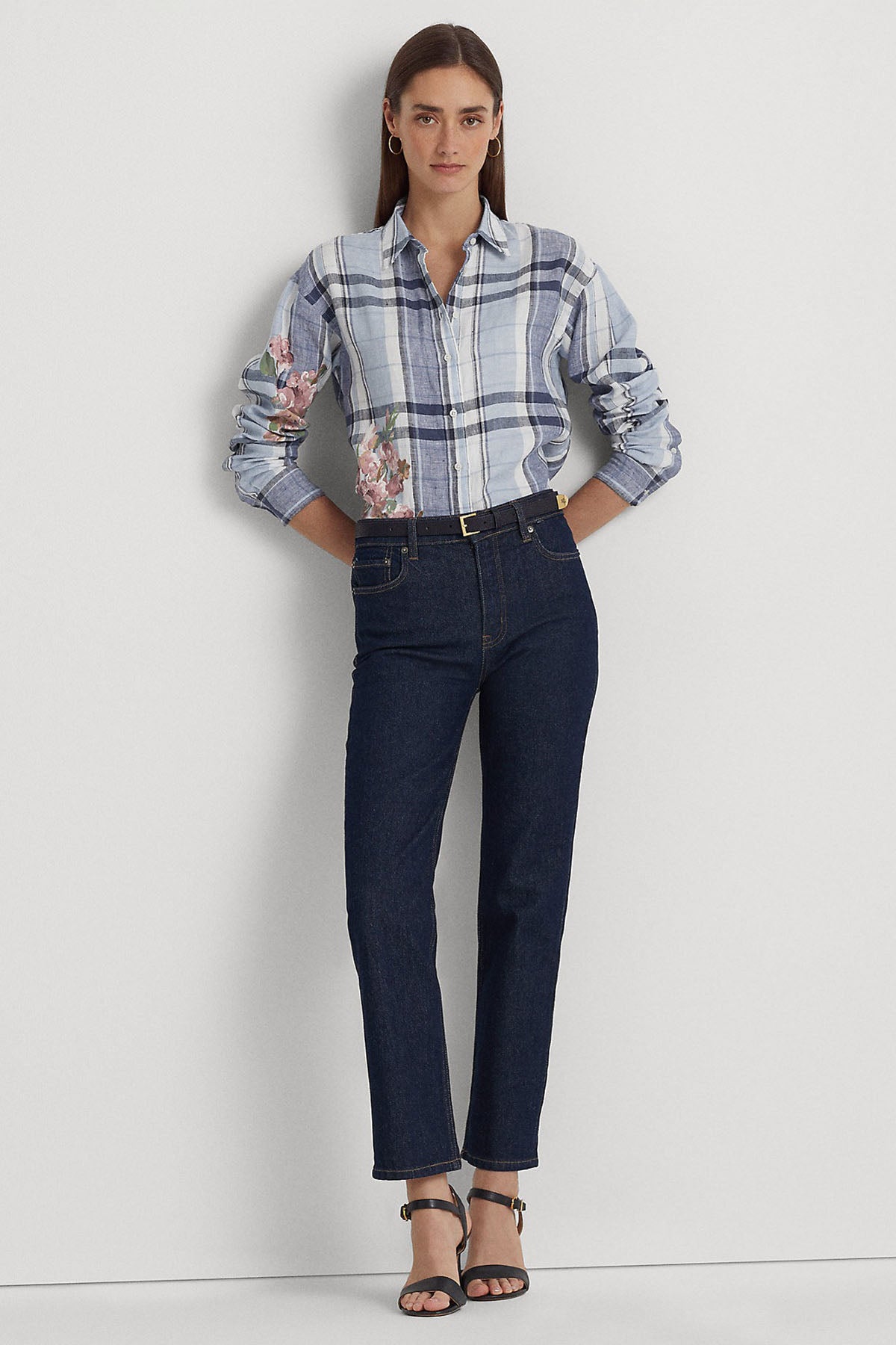 Polo Ralph Lauren Ekoseli Keten Gömlek-Libas Trendy Fashion Store
