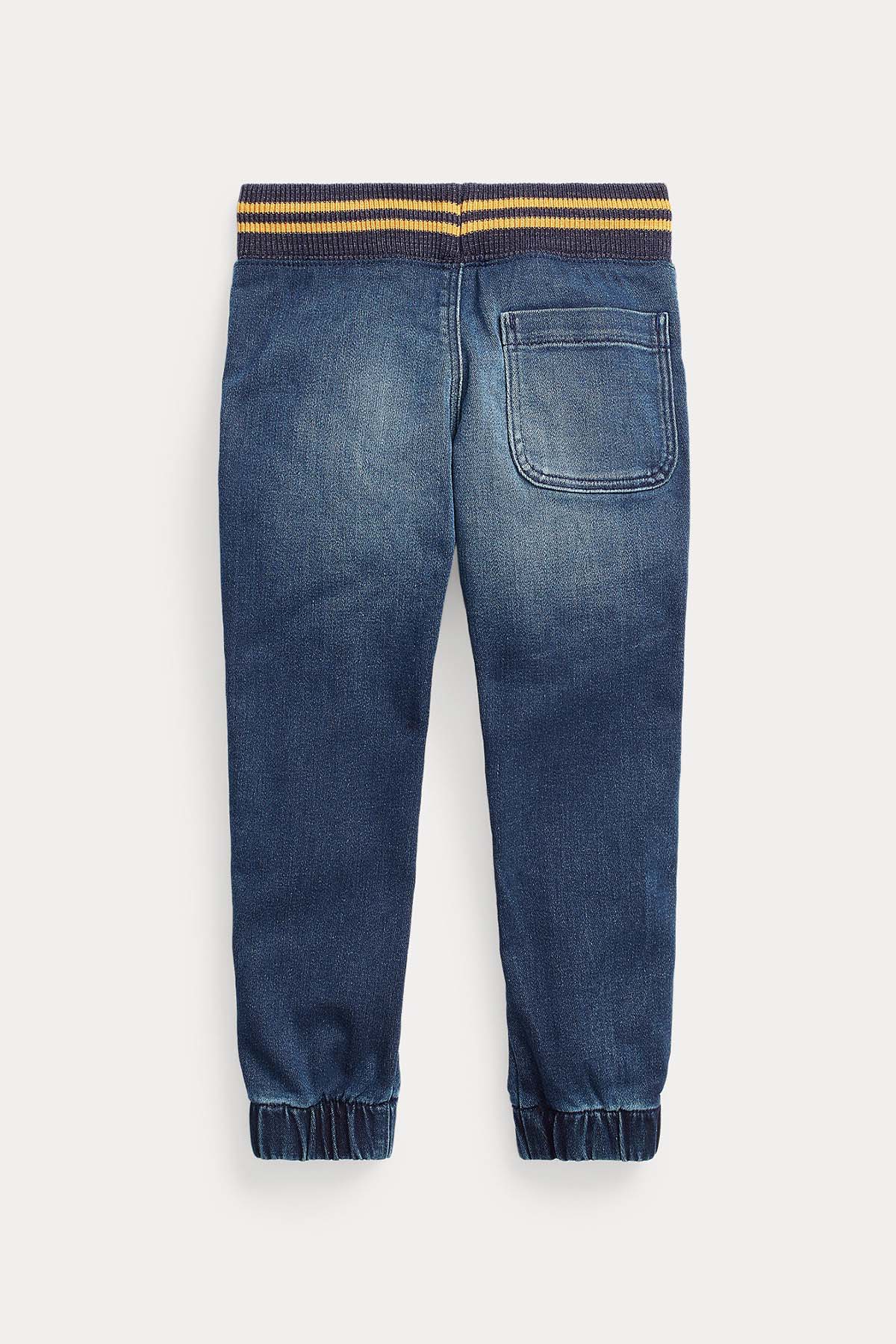 Polo Ralph Lauren Kids 2-4 Yaş Erkek Çocuk Beli Lastikli Jogger Denim Pantolon-Libas Trendy Fashion Store