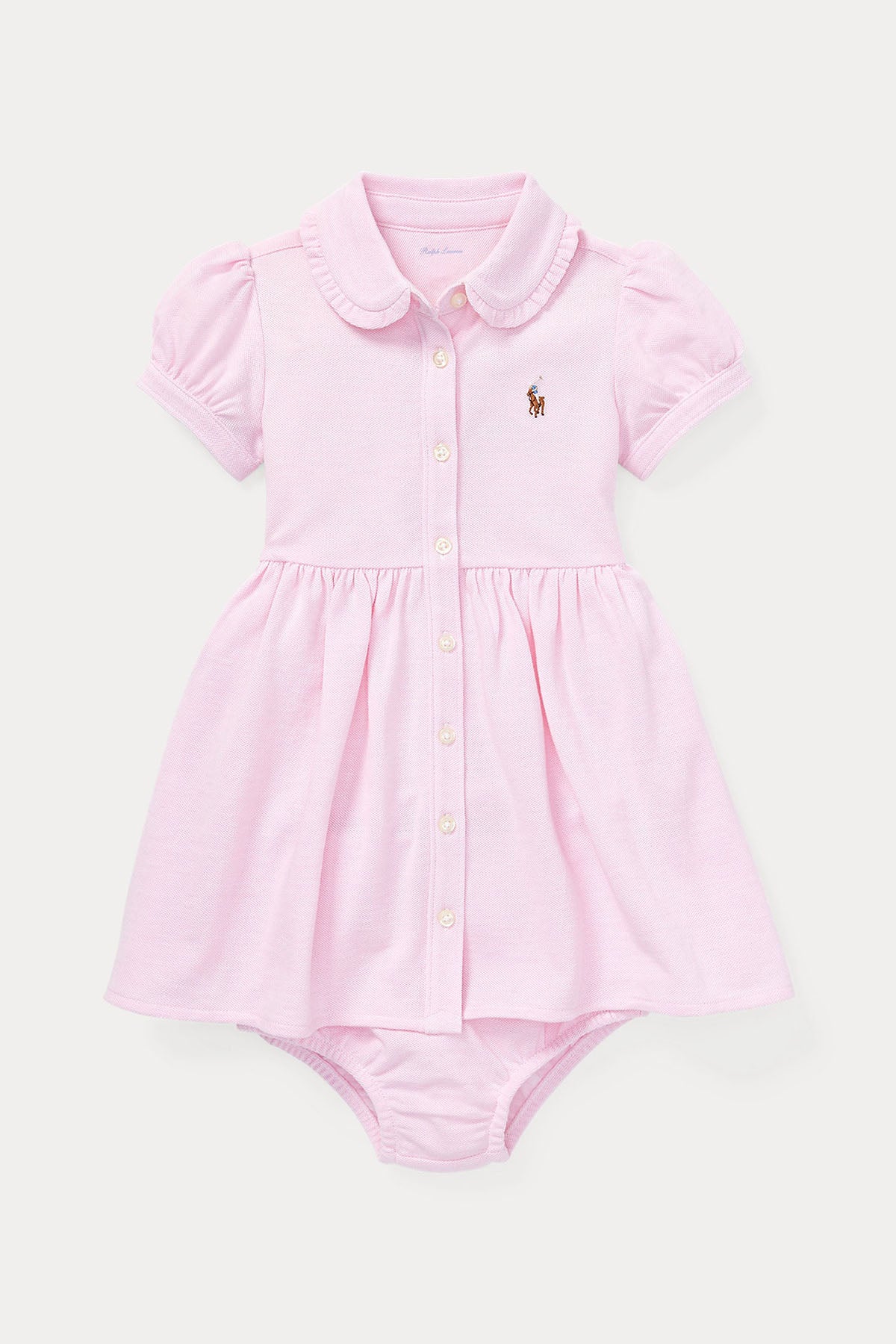 Polo Ralph Lauren Kids 6-12 Aylık Kız Bebek Gömlek Elbise-Libas Trendy Fashion Store