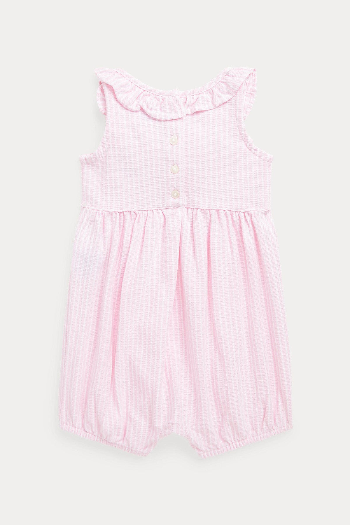 Polo Ralph Lauren Kids 3-9 Aylık Kız Bebek Çizgili Fırfırlı Tulum-Libas Trendy Fashion Store