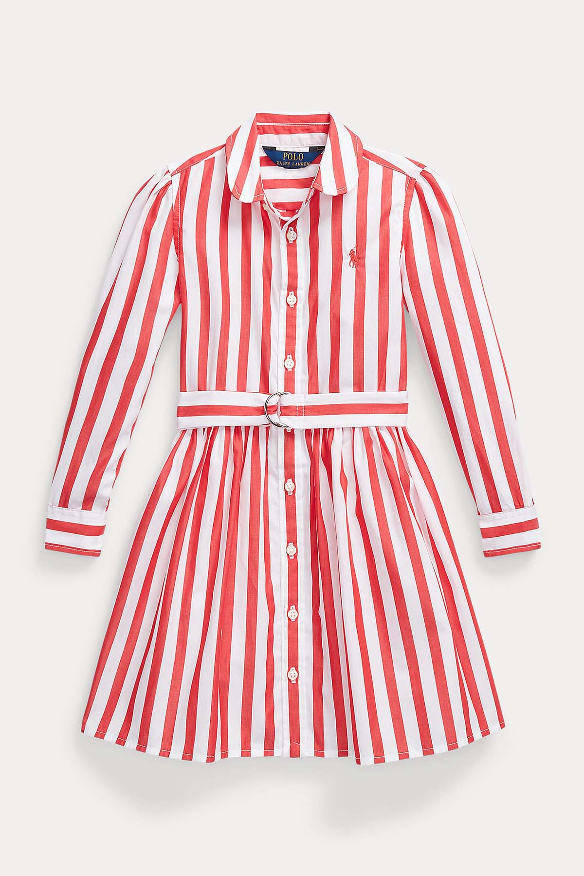 Polo Ralph Lauren Kids 4 Yaş Kız Çocuk Çizgili Gömlek Elbise-Libas Trendy Fashion Store