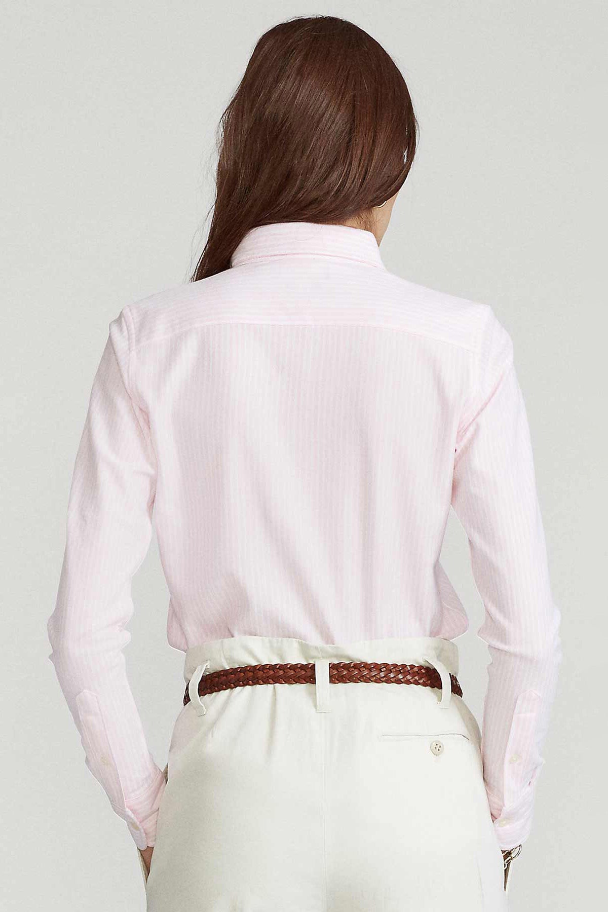 Polo Ralph Lauren Çizgili Knit Oxford Gömlek-Libas Trendy Fashion Store