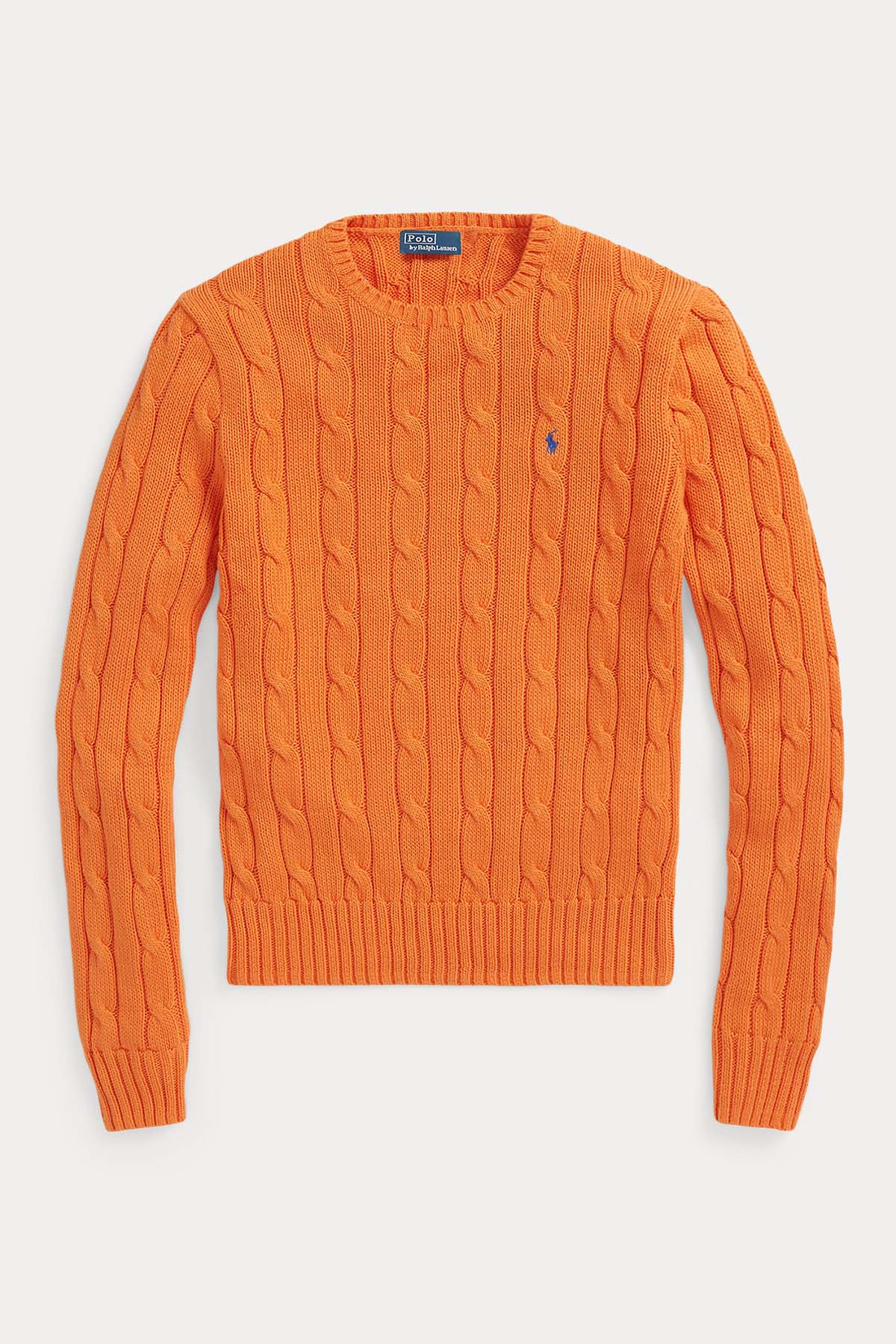 Polo Ralph Lauren Pima Cotton Slim Fit Yuvarlak Yaka Saç Örgü Triko-Libas Trendy Fashion Store