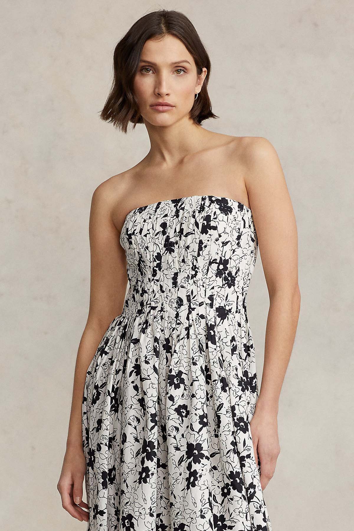 Polo Ralph Lauren Straplez Midi Elbise-Libas Trendy Fashion Store