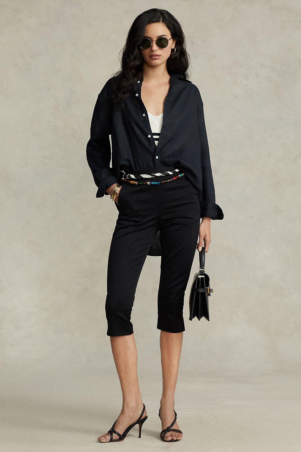 Polo Ralph Lauren Geniş Kesim Keten Gömlek-Libas Trendy Fashion Store