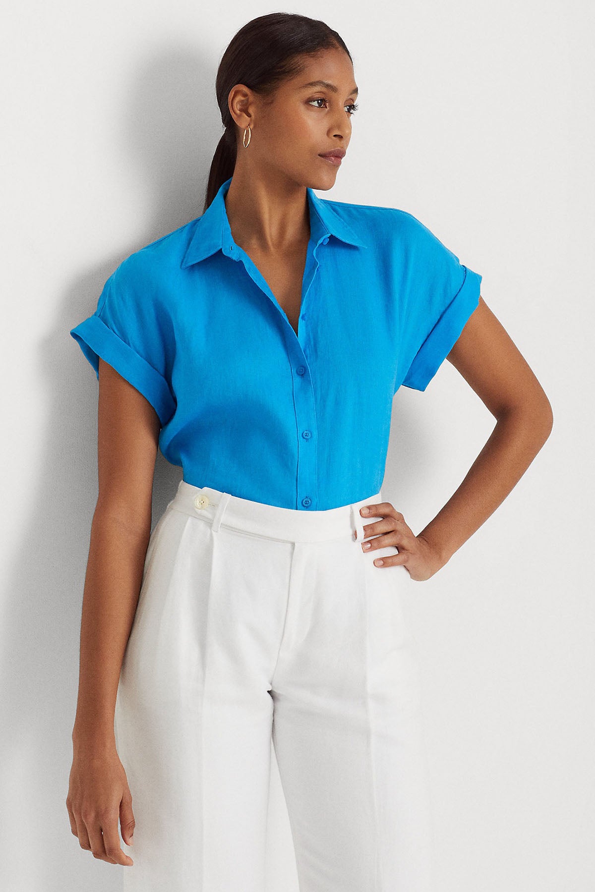 Polo Ralph Lauren Kısa Kollu Keten Gömlek-Libas Trendy Fashion Store