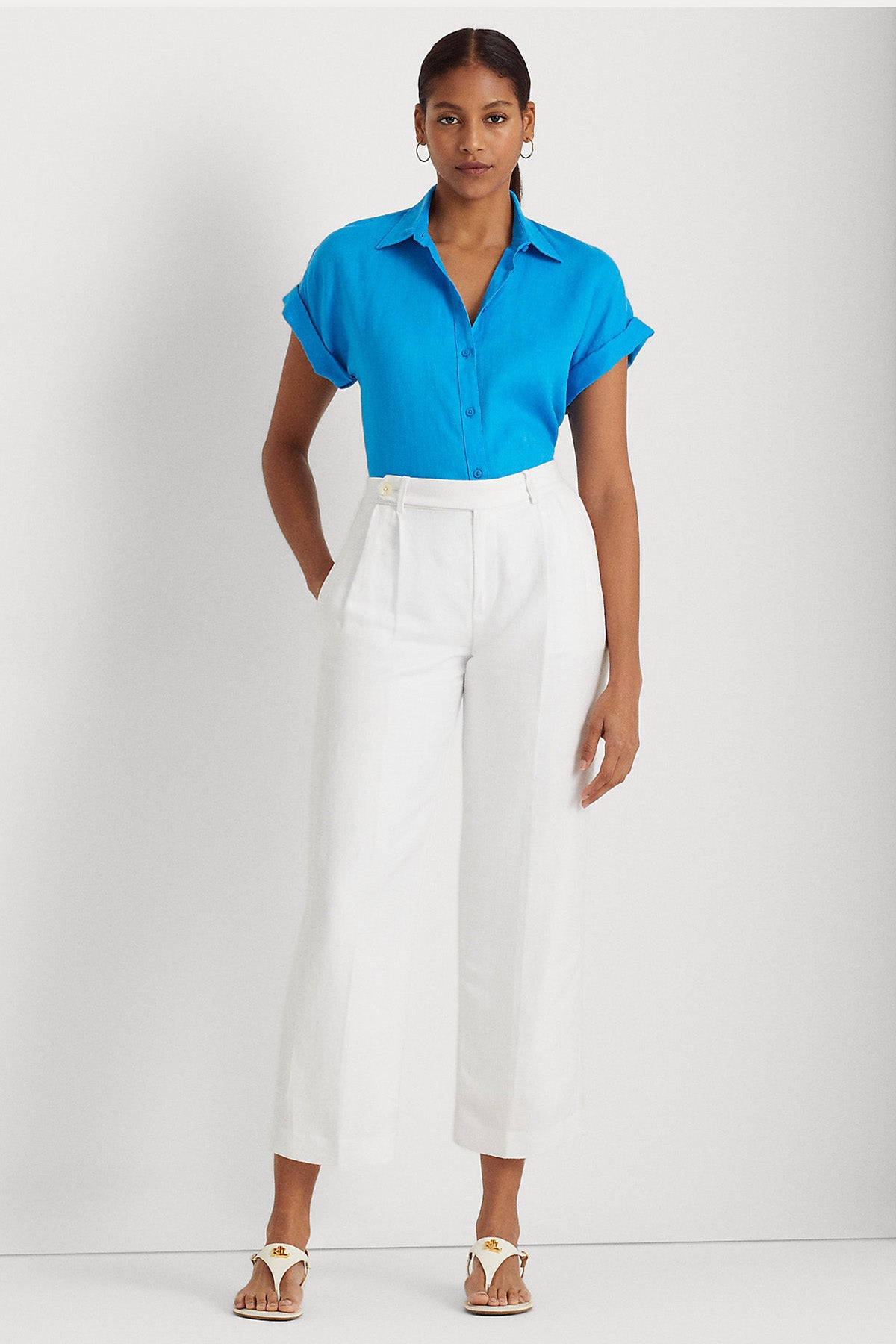 Polo Ralph Lauren Kısa Kollu Keten Gömlek-Libas Trendy Fashion Store