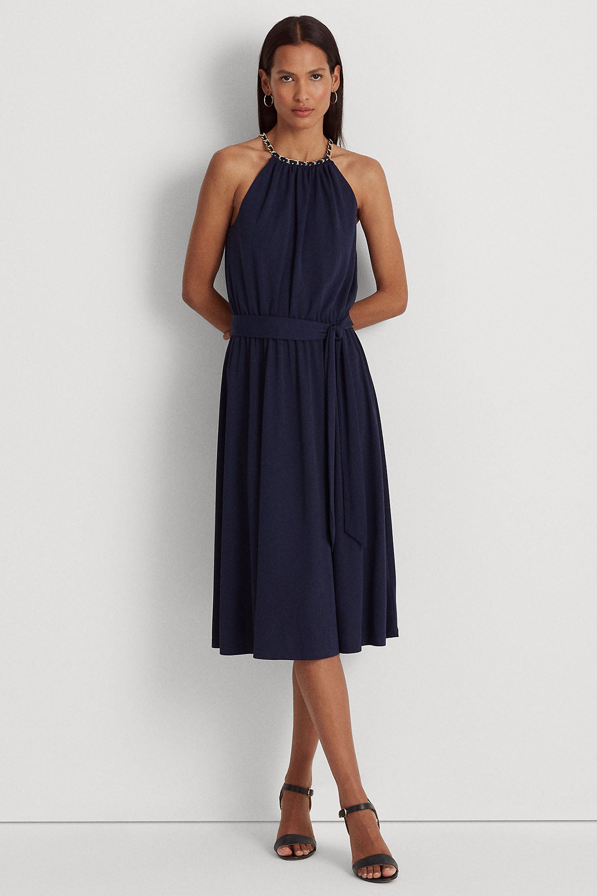 Polo Ralph Lauren Midi Abiye Elbise-Libas Trendy Fashion Store