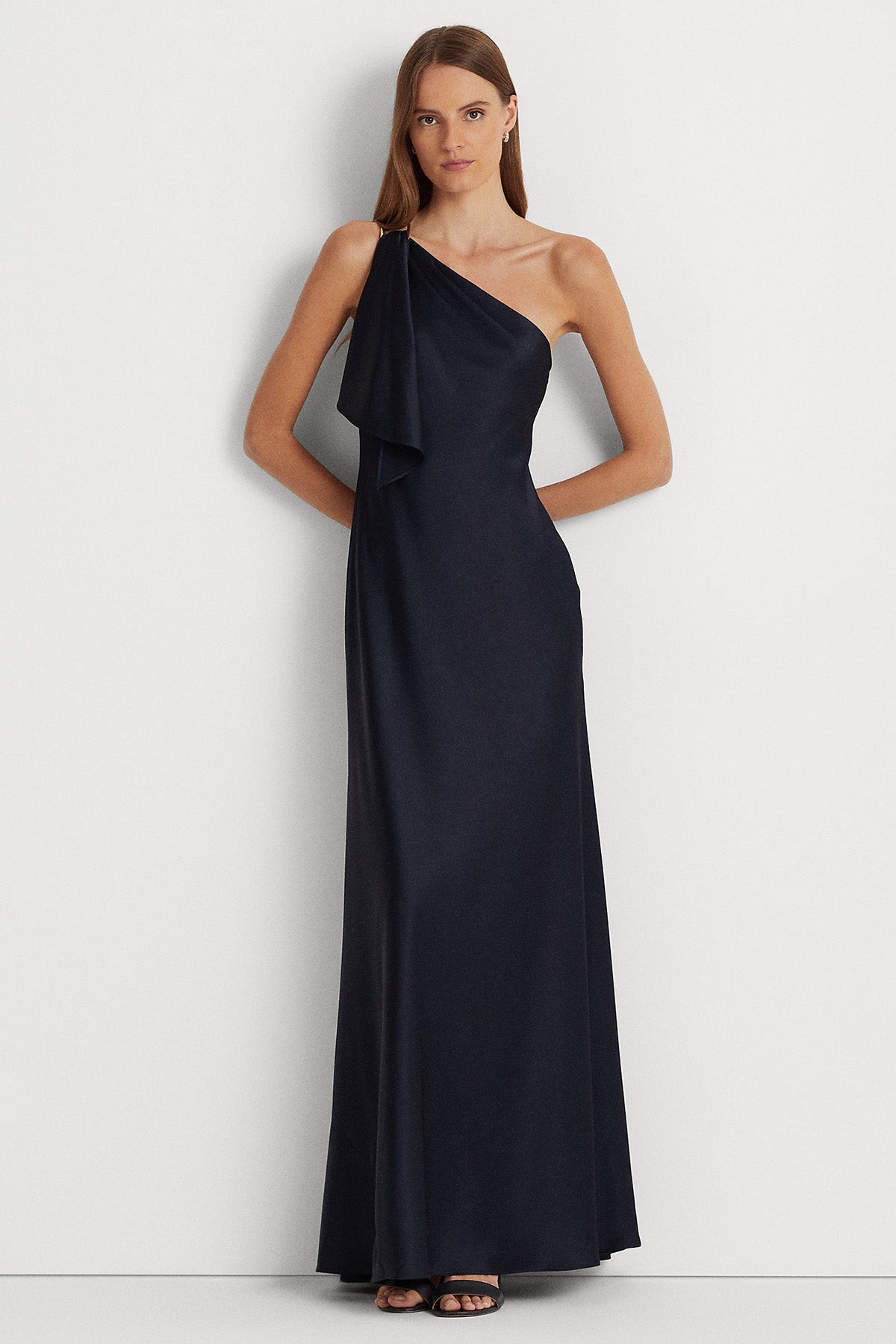 Polo Ralph Lauren Tek Omuz Maxi Abiye Elbise-Libas Trendy Fashion Store