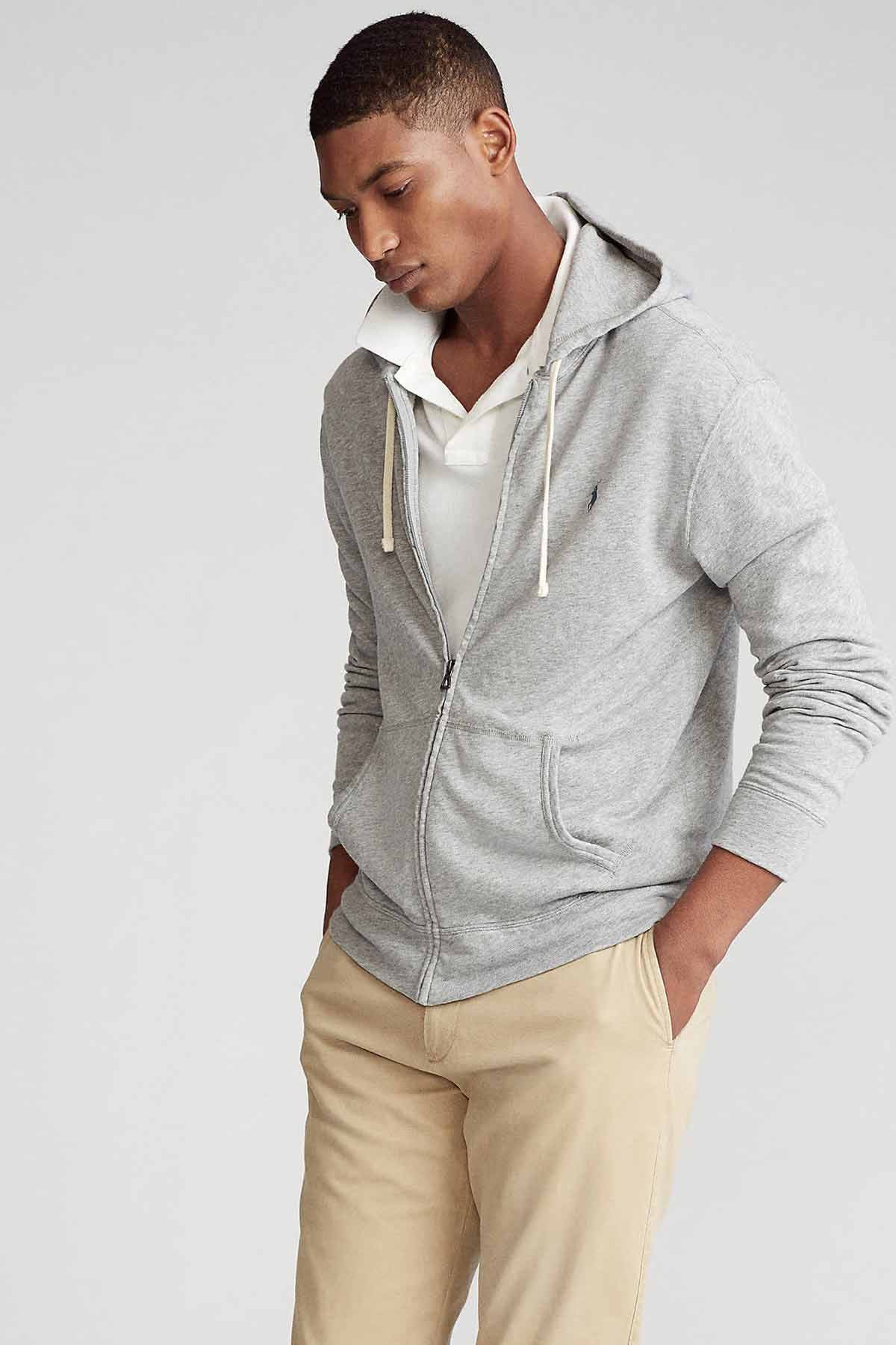 Polo Ralph Lauren Fermuarlı Kapüşonlu Sweatshirt Ceket-Libas Trendy Fashion Store